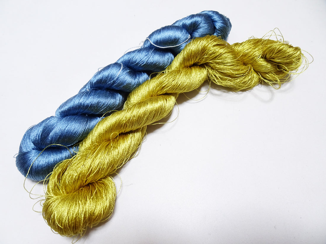 Japanese Vintage Twisted Silk Thread 2sets Embroidery 17403