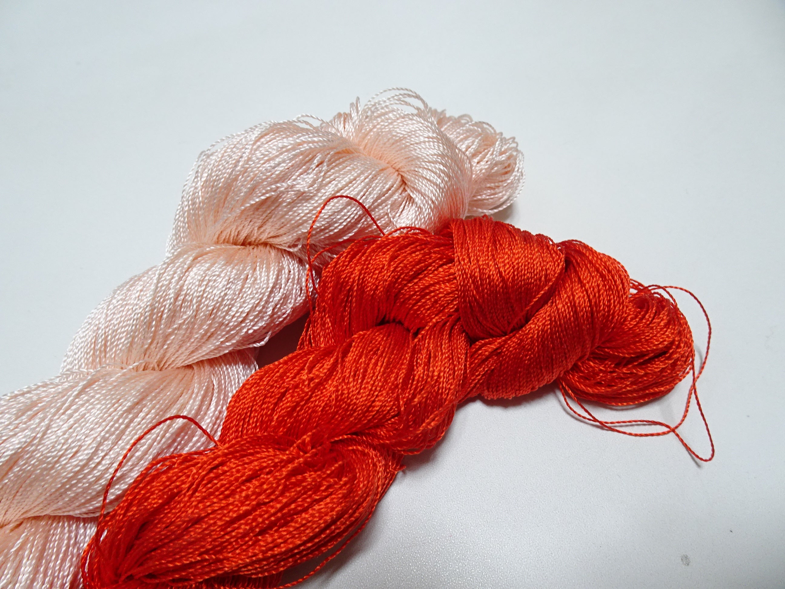 Japanese Vintage Strong Twisted Silk Thread 2sets Embroidery & Weaving 14501