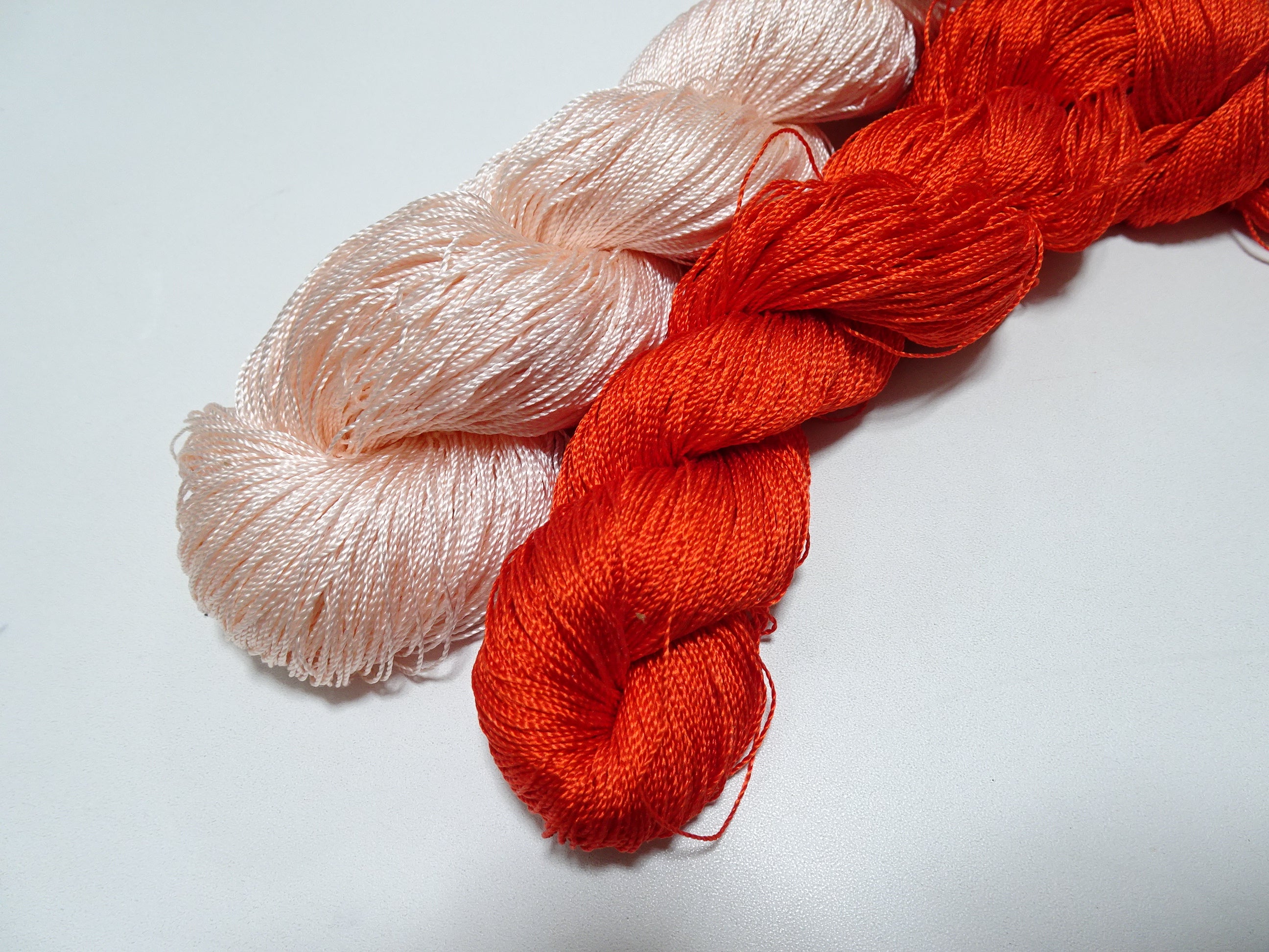 Japanese Vintage Strong Twisted Silk Thread 2sets Embroidery & Weaving 14501