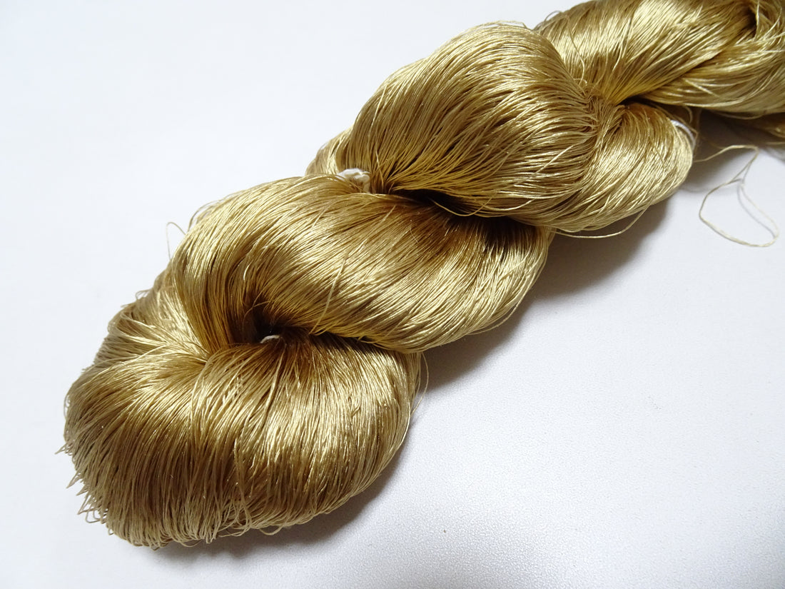 Japanese Vintage Loose Twisted Silk Thread Embroidery 19378