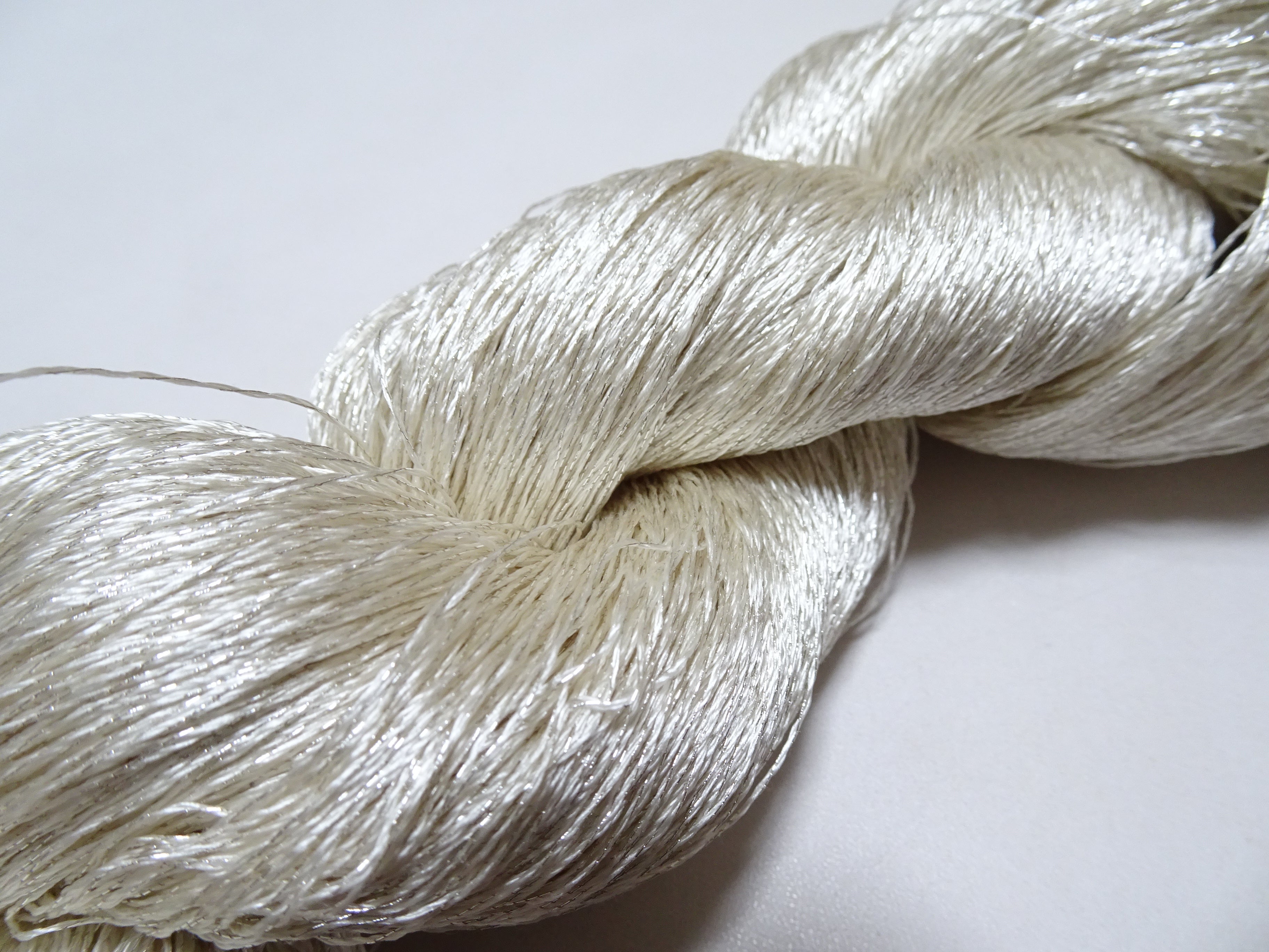 Japanese Vintage High Class Rare Silk Thread Mixture of Silver embroidery 16161