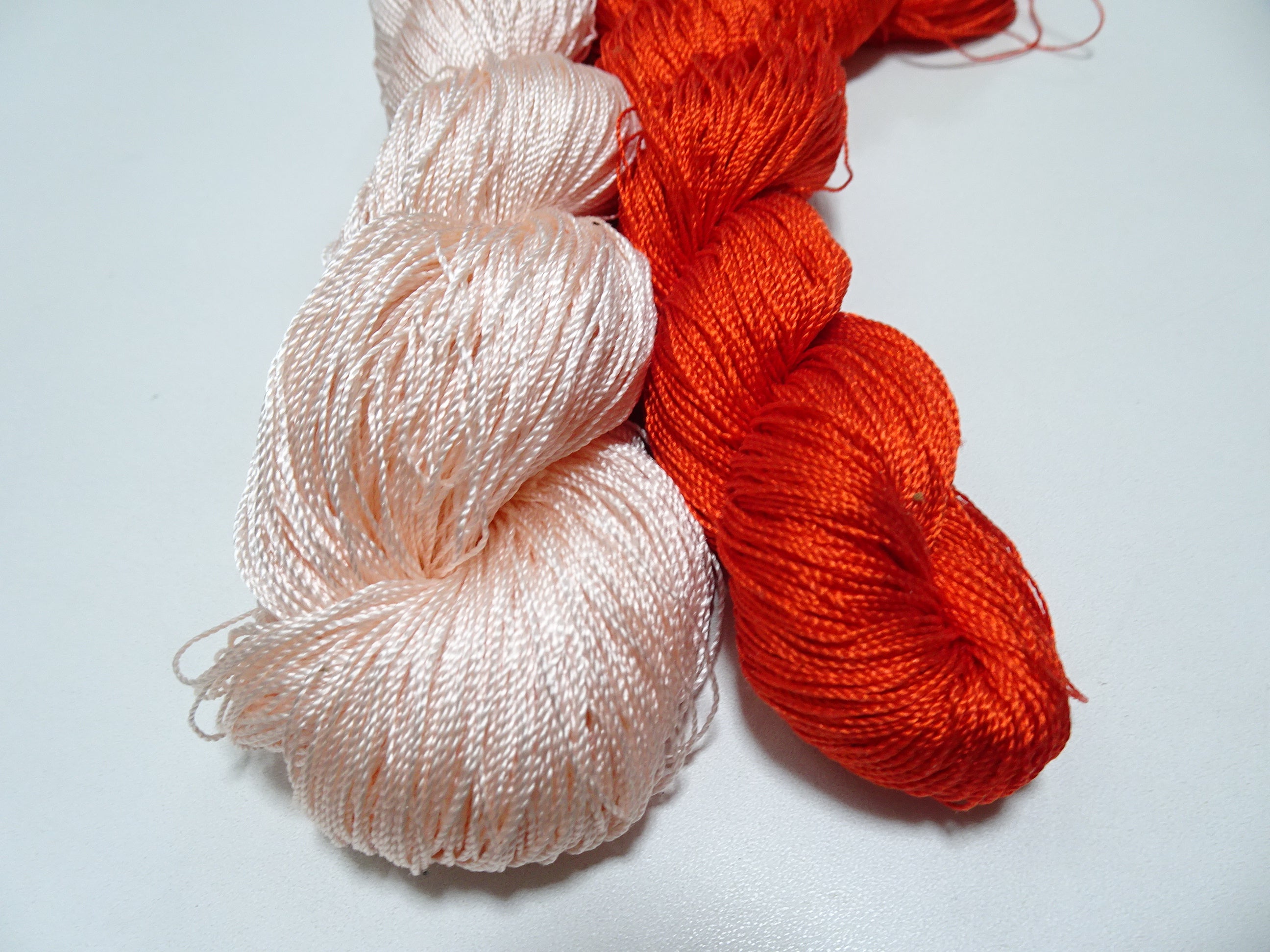 Japanese Vintage Strong Twisted Silk Thread 2sets Embroidery & Weaving 14501