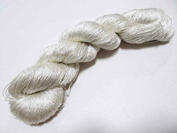 Japanese Vintage High Class Rare Silk Thread Mixture of Silver embroidery 14668