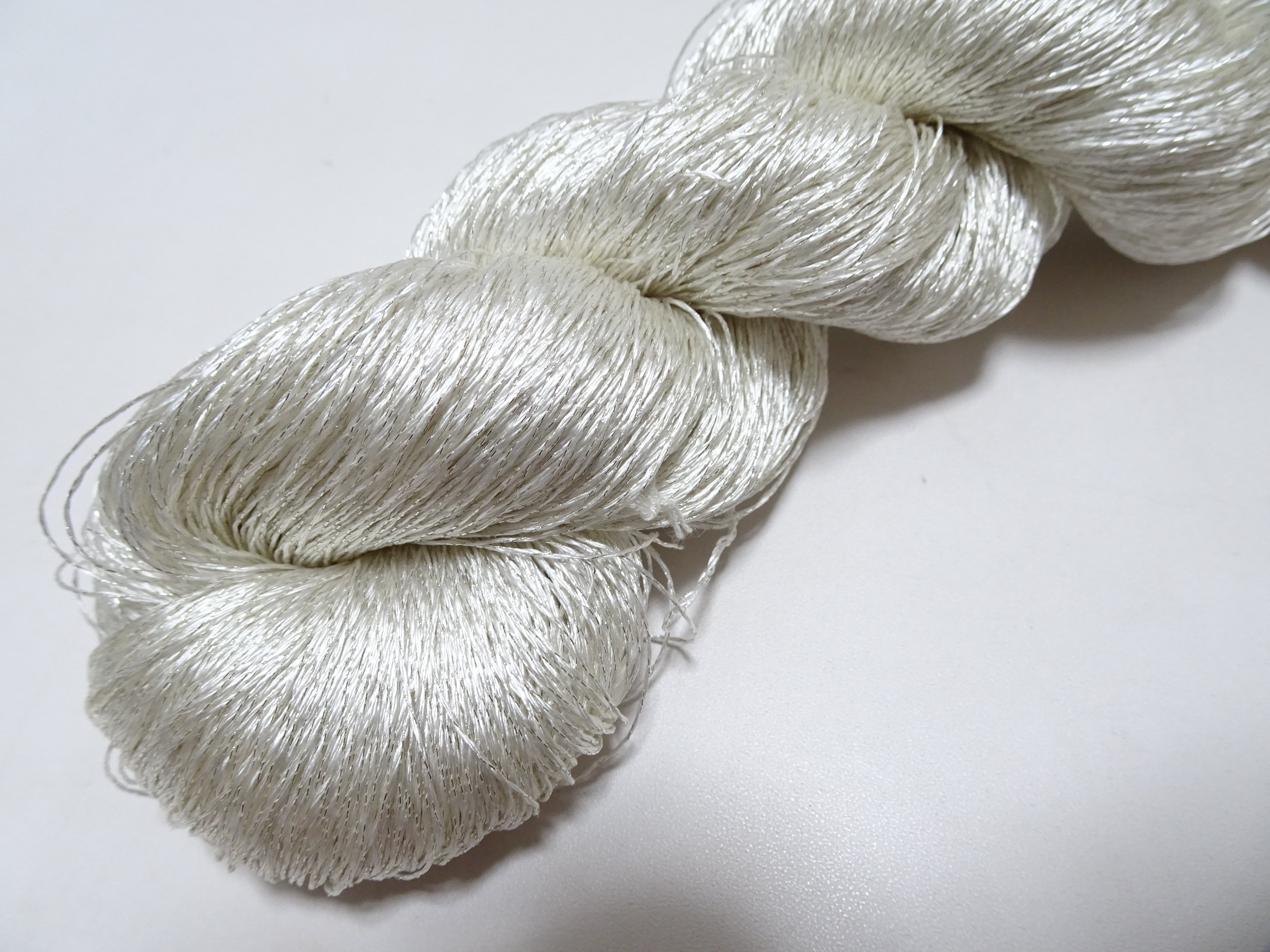 Japanese Vintage High Class Rare Silk Thread Mixture of Silver embroidery 14668