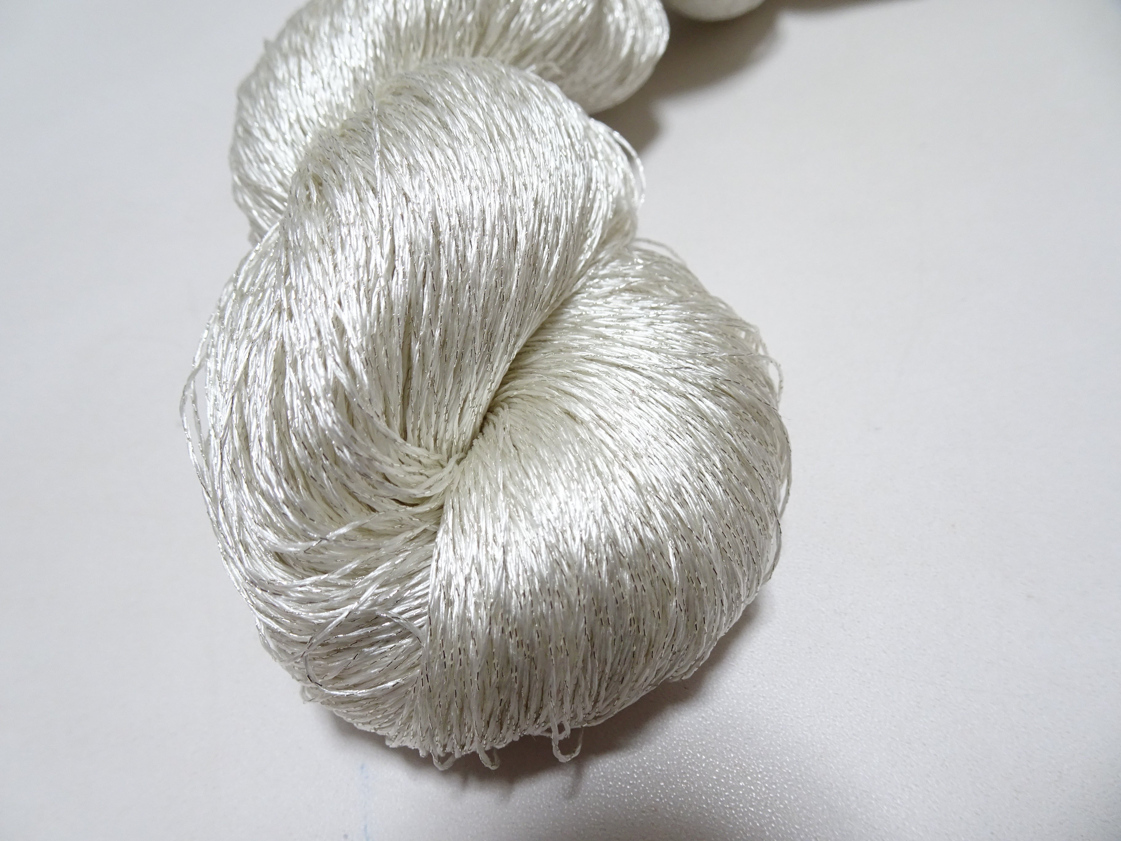 Japanese Vintage High Class Rare Silk Thread Mixture of Silver embroidery 14668