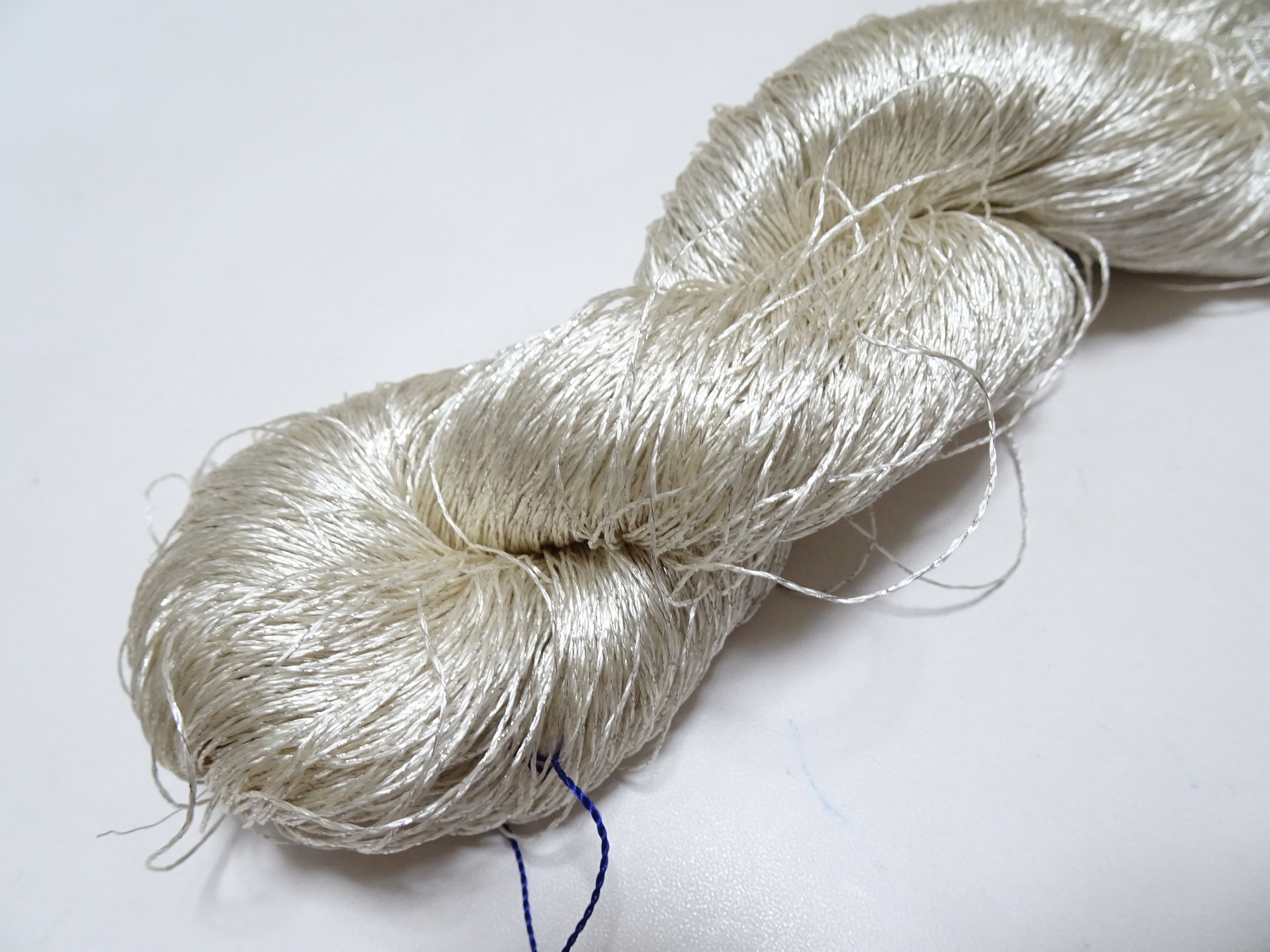 Japanese Vintage High Class Rare Silk Thread Mixture of Silver embroidery 14669