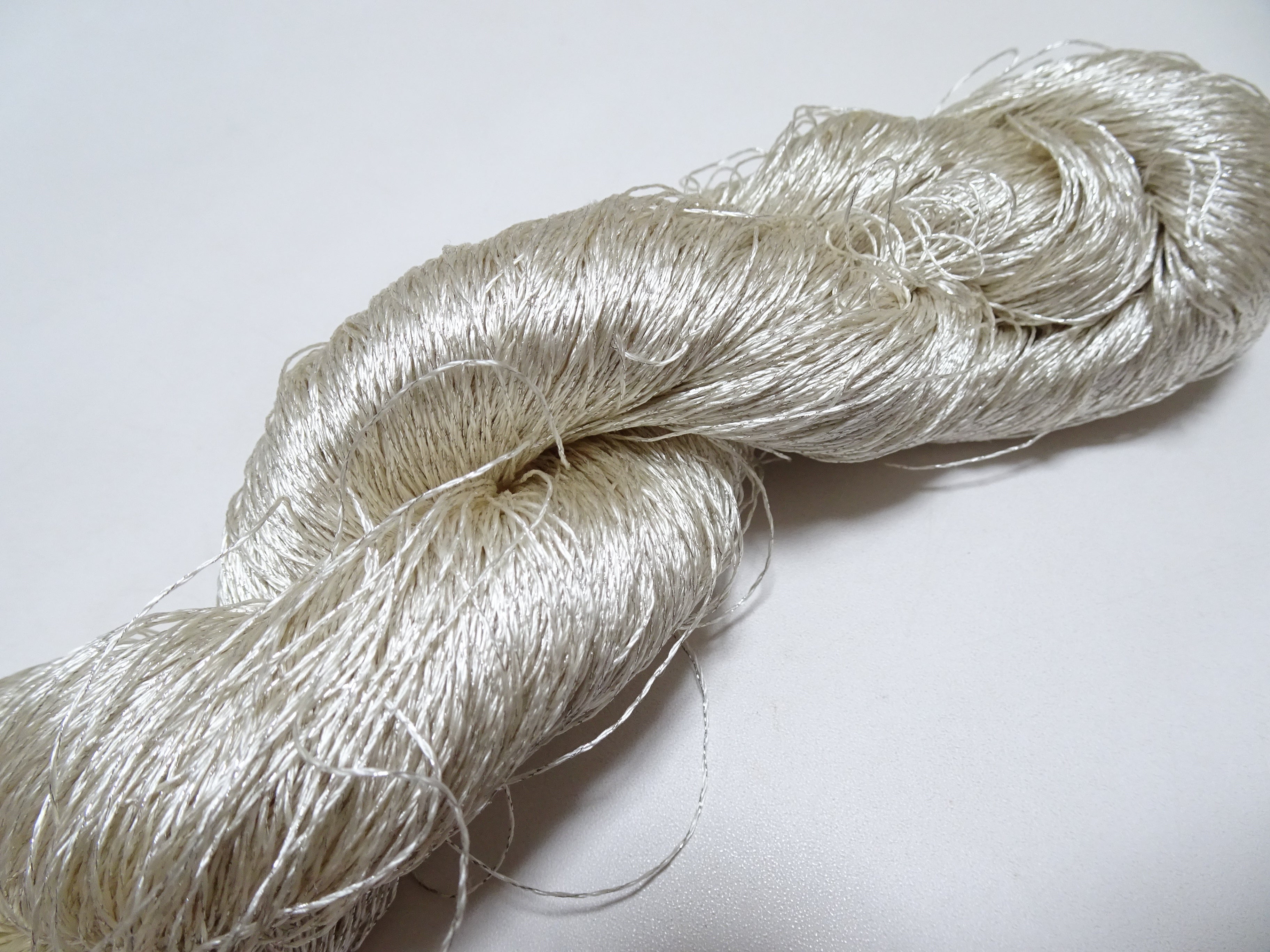Japanese Vintage High Class Rare Silk Thread Mixture of Silver embroidery 14669