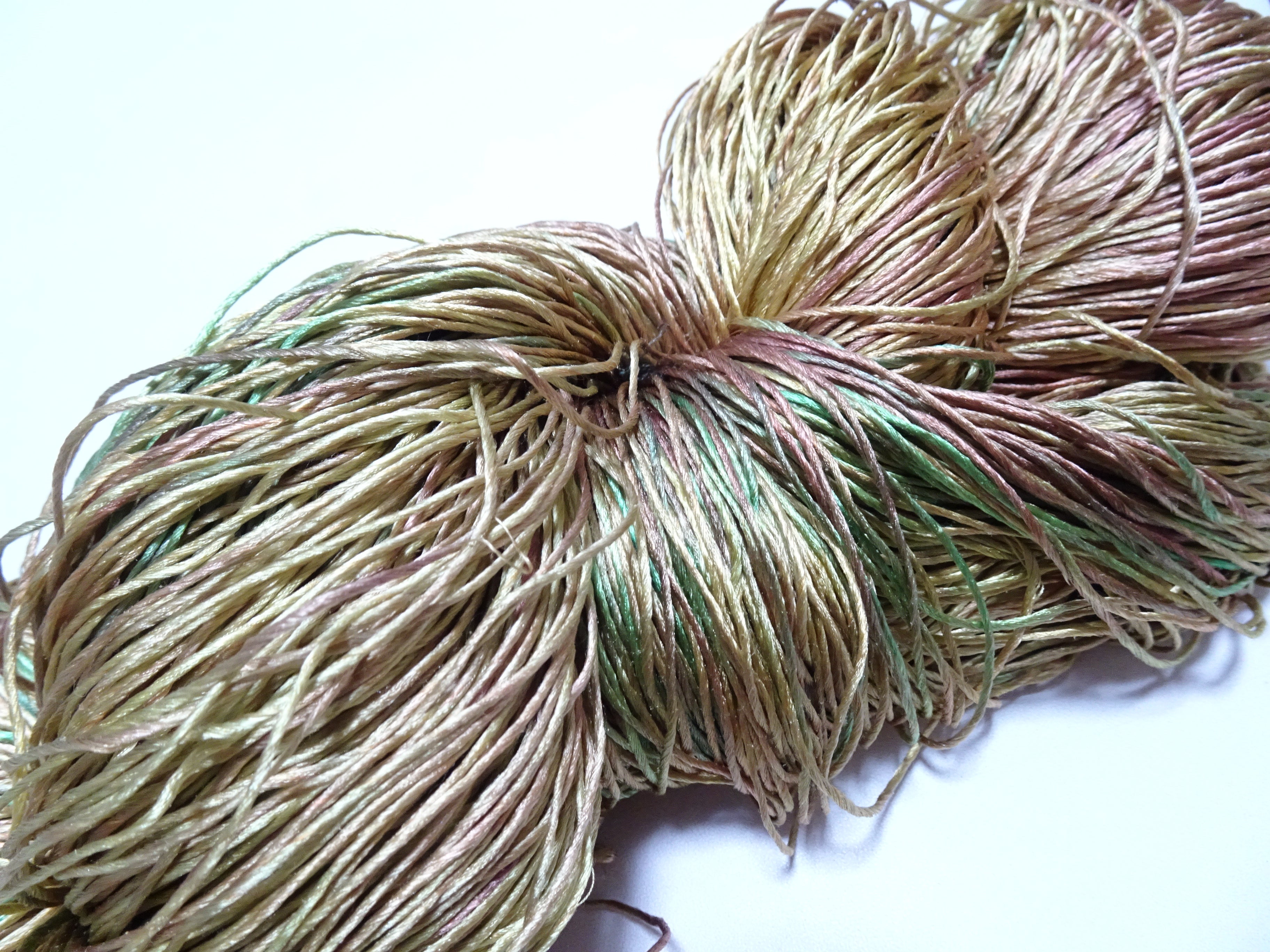Japanese Vintage Loose Twisted Silk Thread Embroidery 17674
