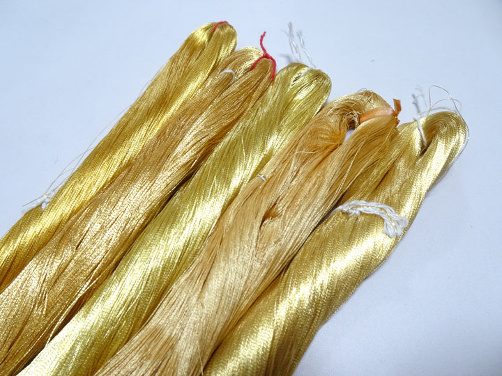 Special price!! Japanese Vintage Superb Gold Leaf Thread 5sets embroidery 5000M  0.16mm 17087