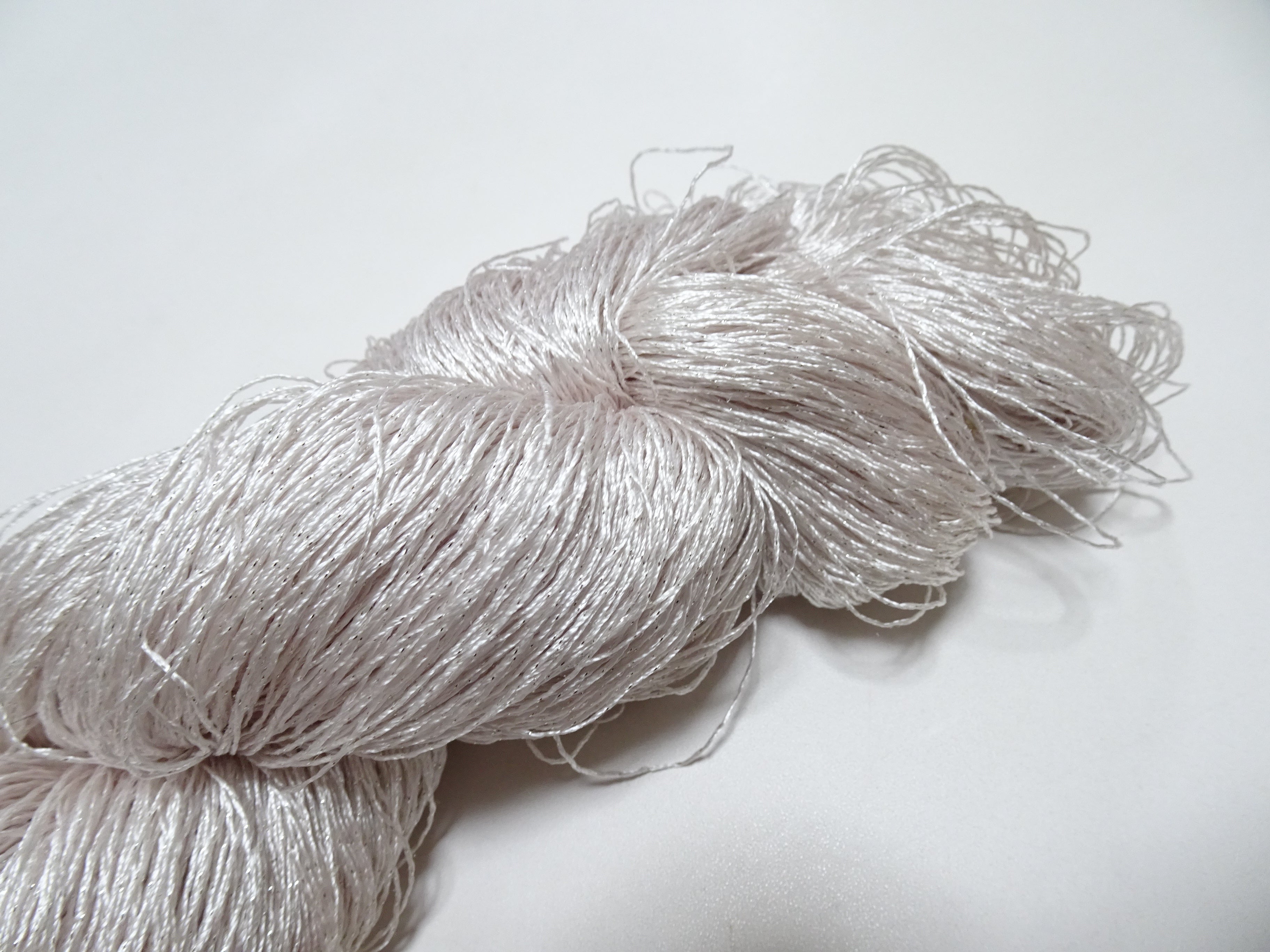 Japanese Vintage High Class Rare Silk Thread Mixture of Silver embroidery 14670