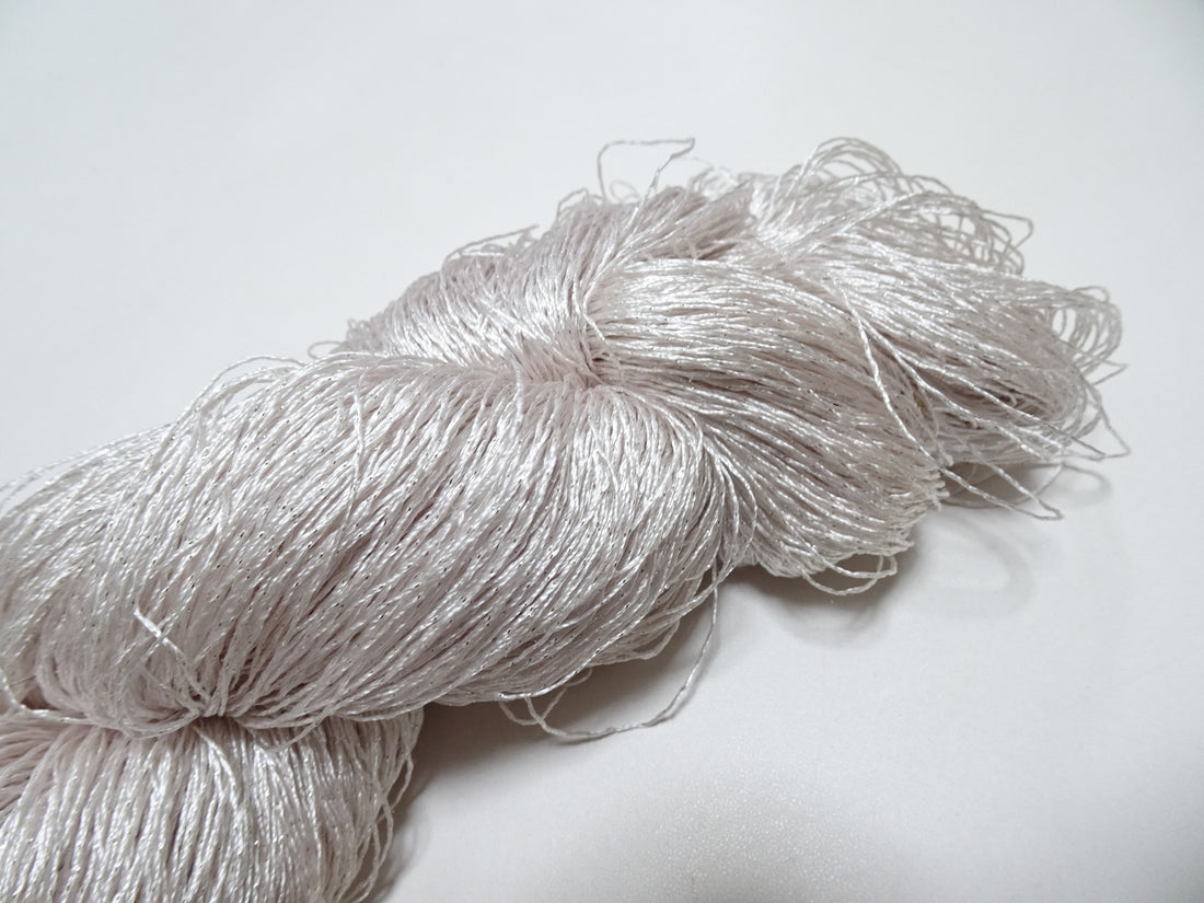 Japanese Vintage High Class Rare Silk Thread Mixture of Silver embroidery 14670