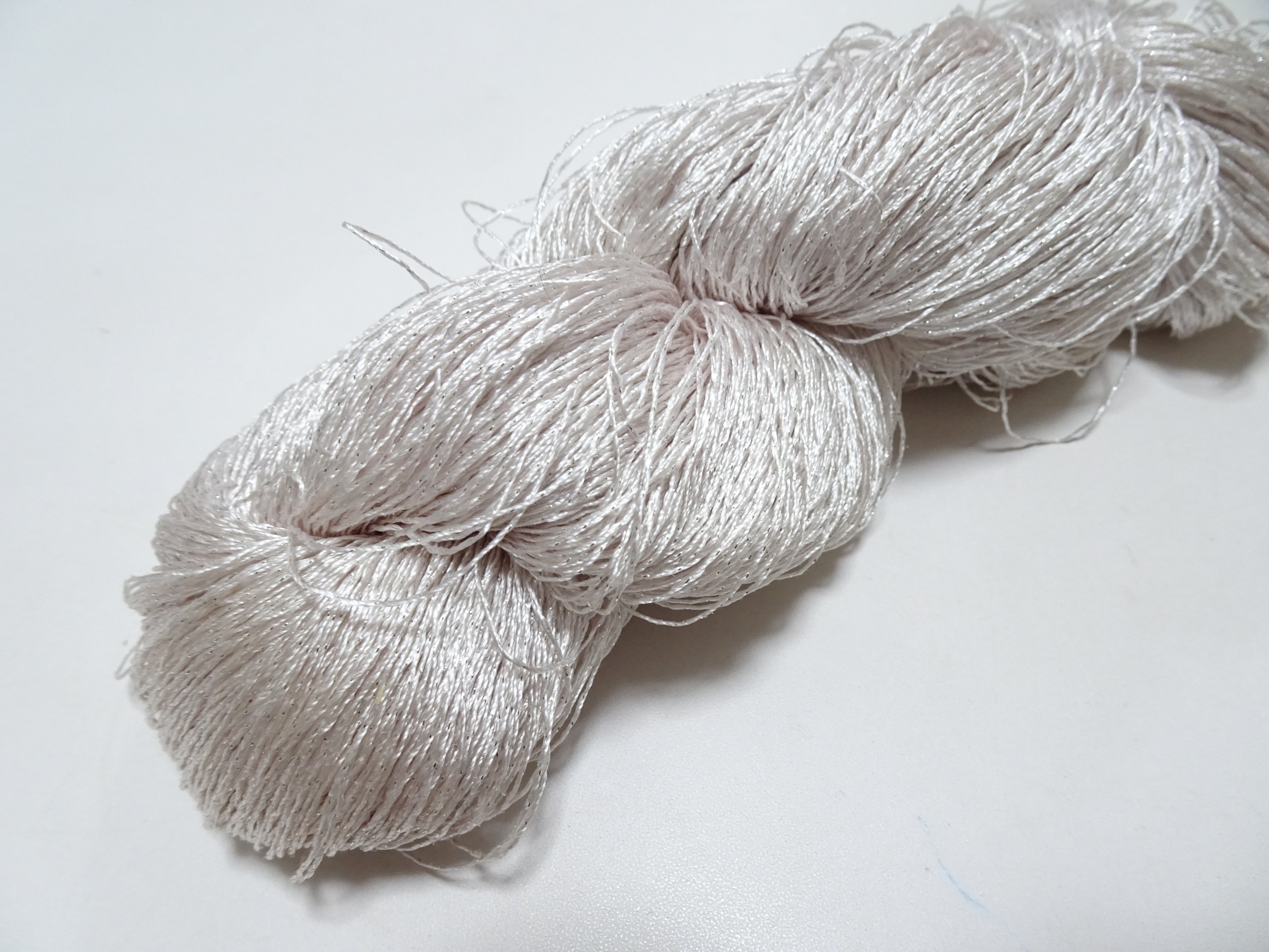 Japanese Vintage High Class Rare Silk Thread Mixture of Silver embroidery 14670