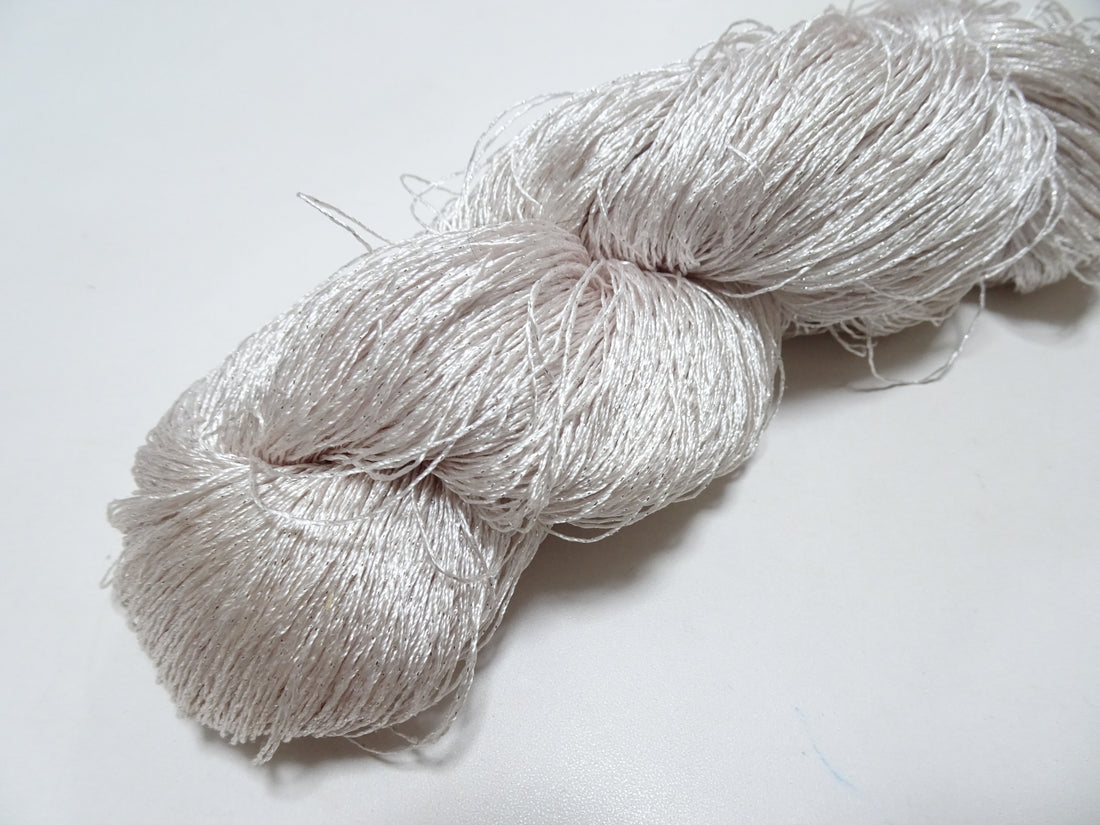 Japanese Vintage High Class Rare Silk Thread Mixture of Silver embroidery 14670