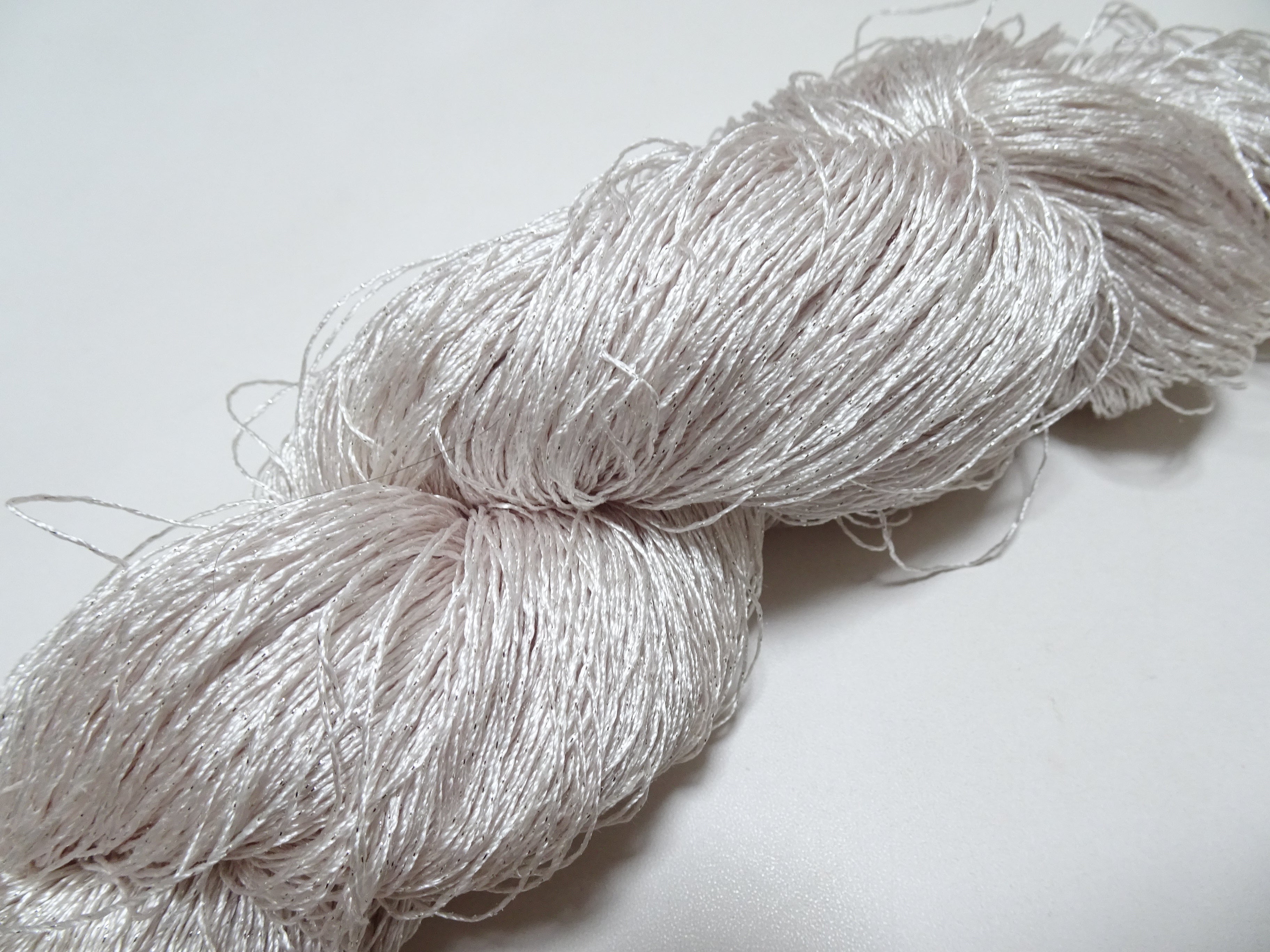 Japanese Vintage High Class Rare Silk Thread Mixture of Silver embroidery 14670