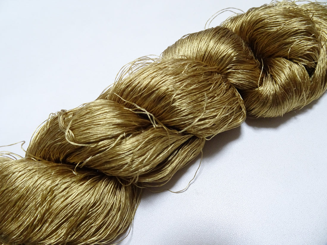Japanese Vintage Loose Twisted Silk Thread Embroidery 19381