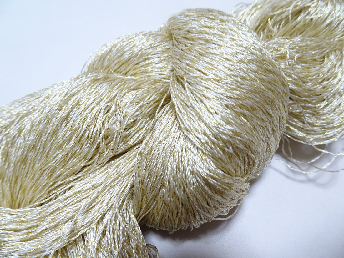 Japanese Vintage High Class Rare Silk Thread Mixture of Gold embroidery 16164
