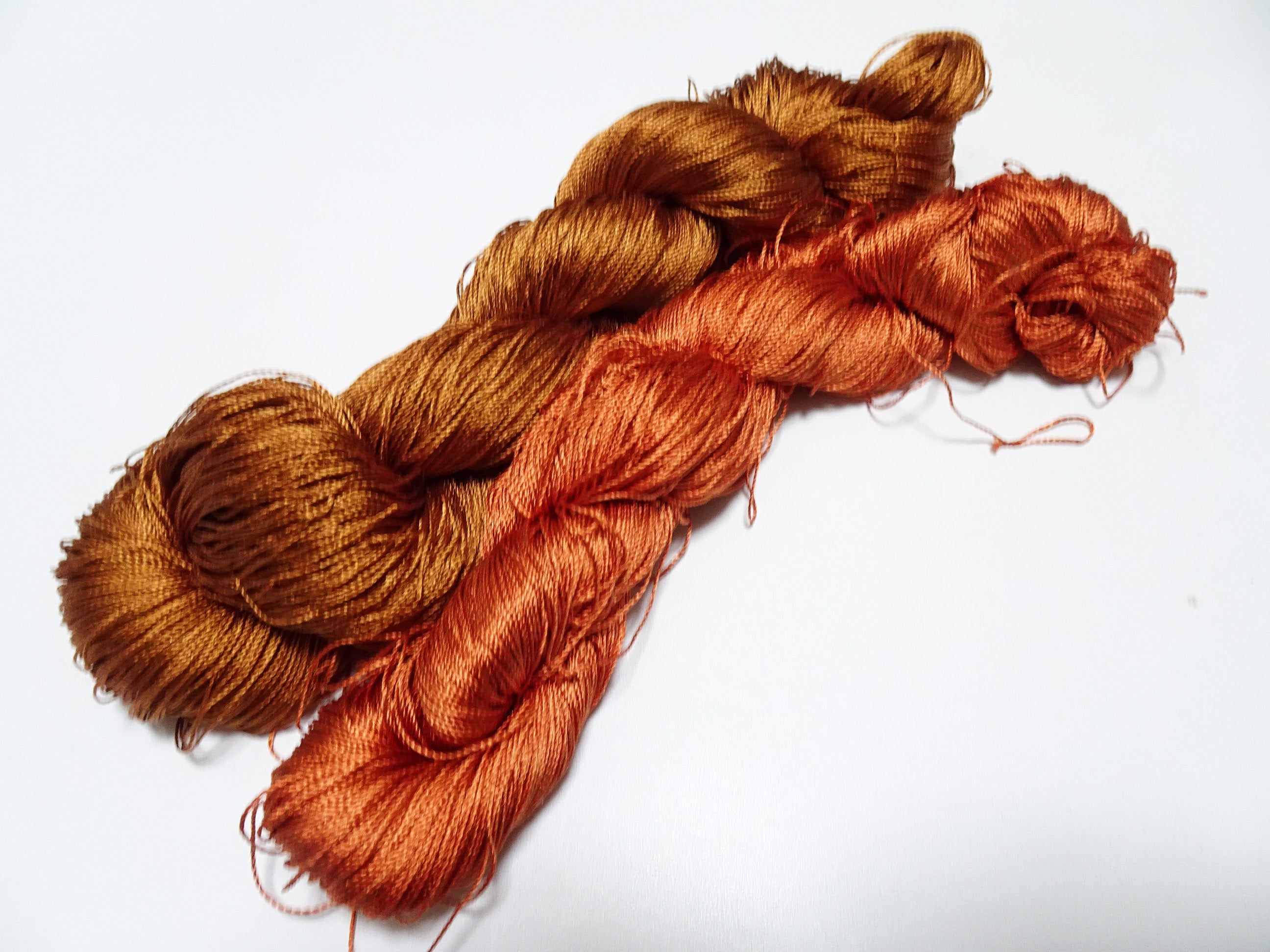 Japanese Vintage Strong Twisted Silk Thread 2sets Embroidery & Weaving 14505