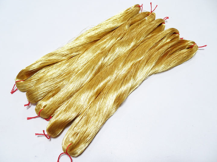 Special price!! Japanese Vintage Superb Gold Leaf Thread 5sets embroidery 5000M  0.16mm 17088