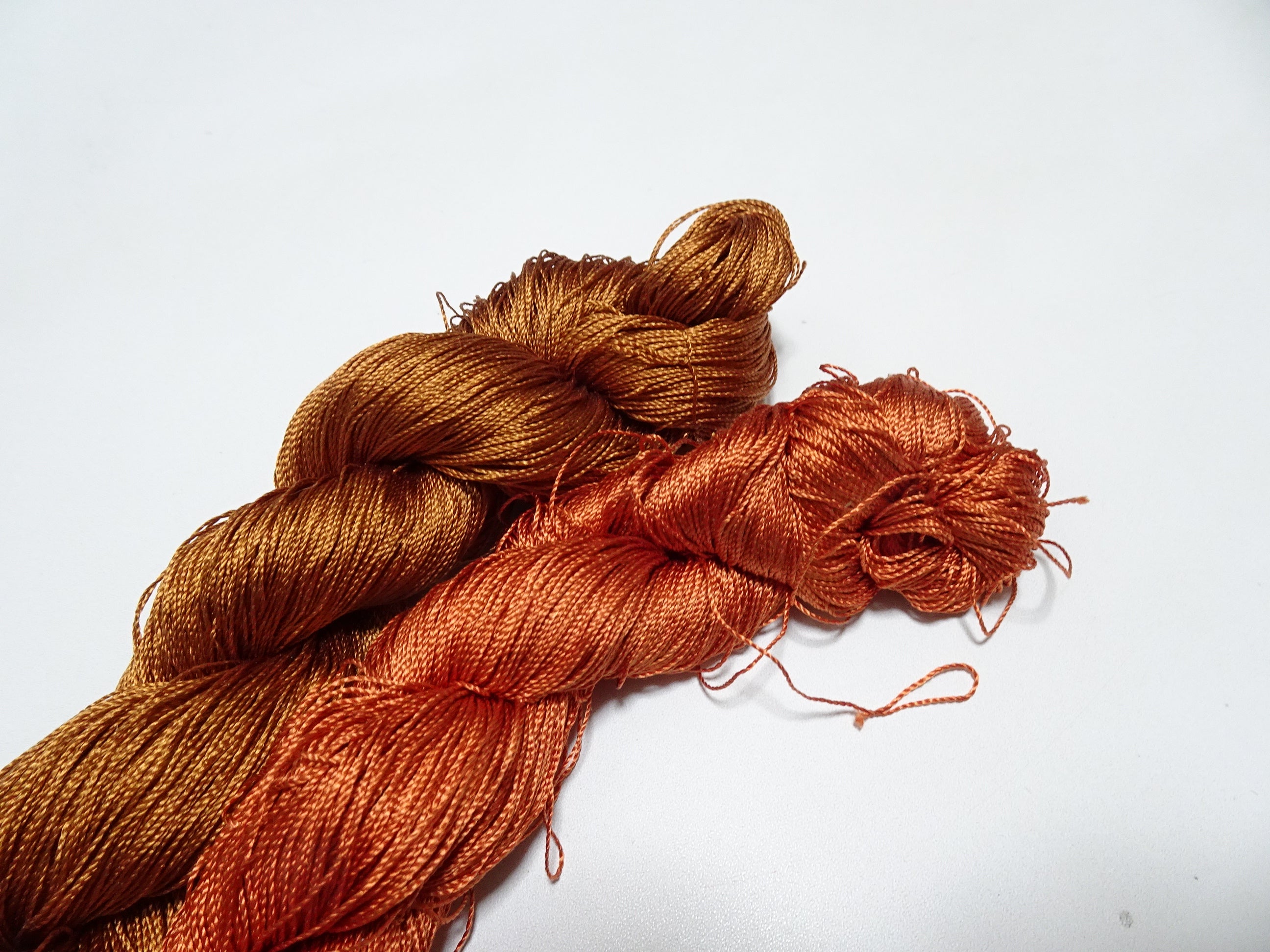 Japanese Vintage Strong Twisted Silk Thread 2sets Embroidery & Weaving 14505