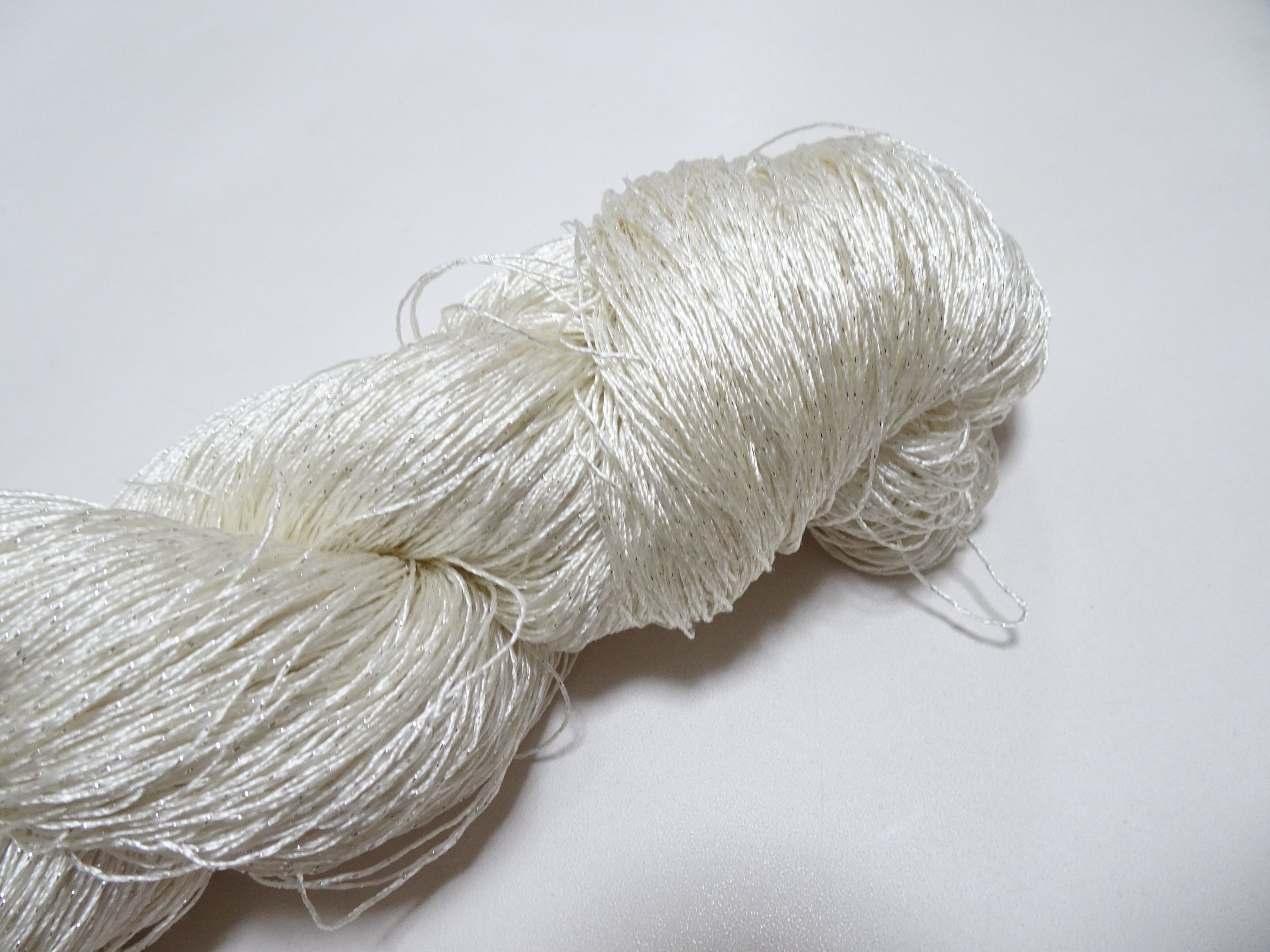 Japanese Vintage High Class Rare Silk Thread Mixture of Silver embroidery 14671