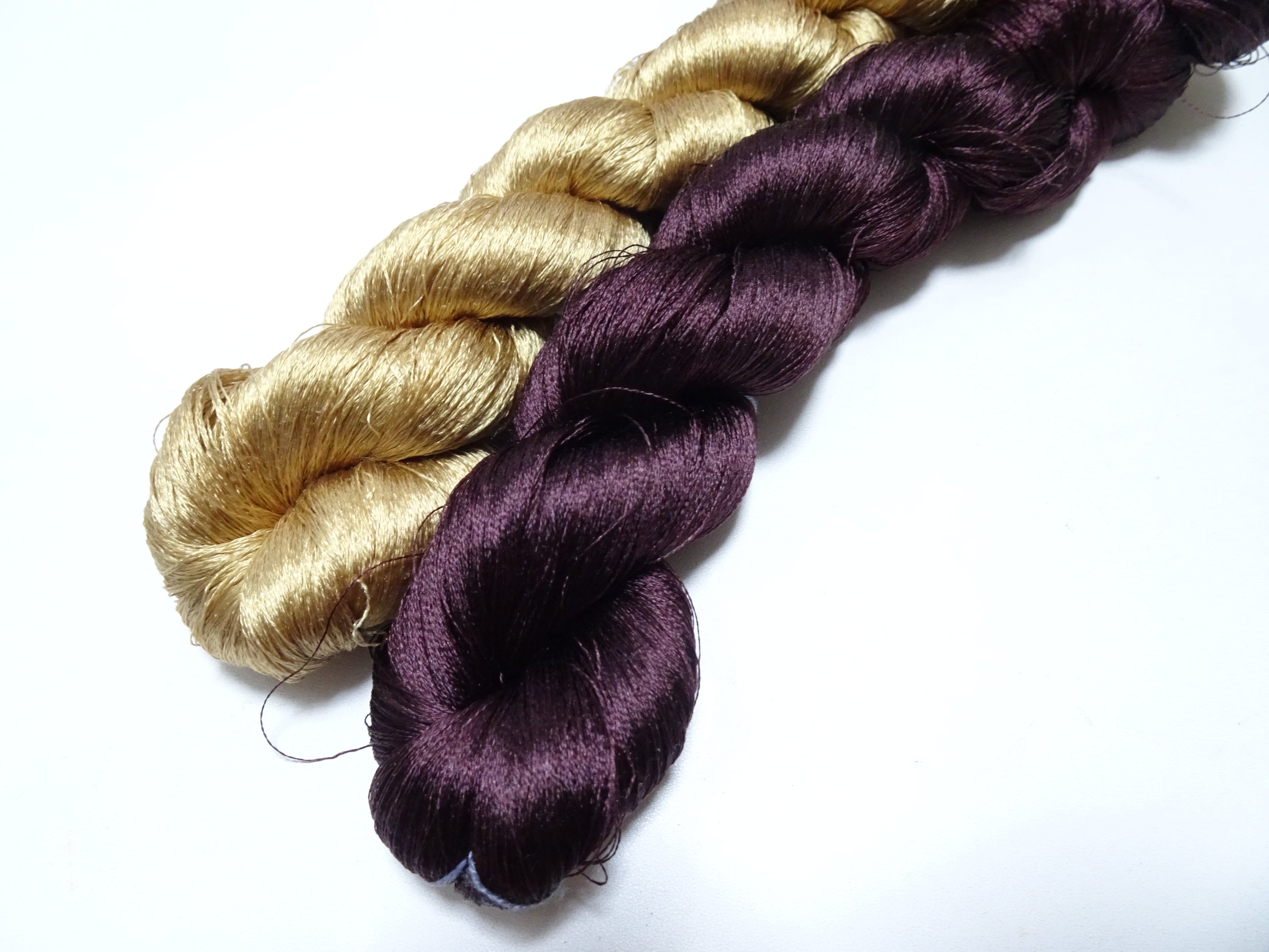 Japanese Vintage Twisted Silk Thread 2sets Embroidery 17407