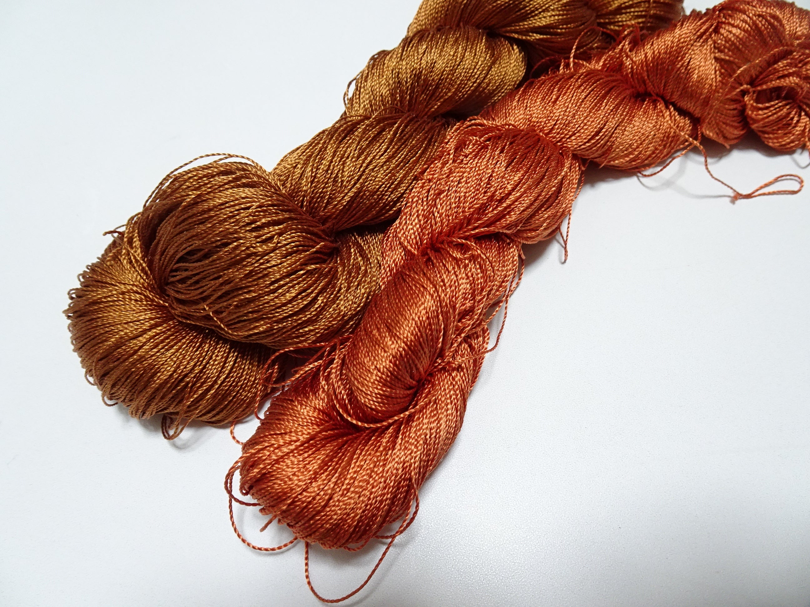 Japanese Vintage Strong Twisted Silk Thread 2sets Embroidery & Weaving 14505