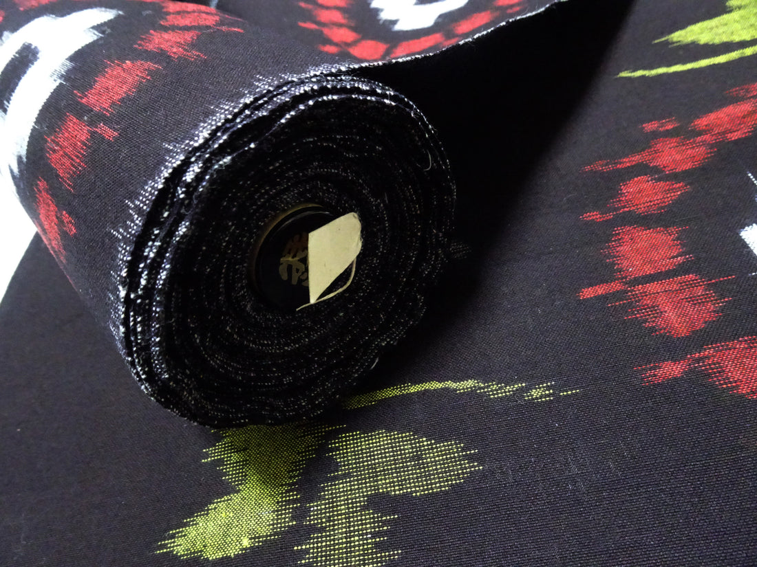 Japanese Vintage Cotton Bolts Kurume Kasuri  115172