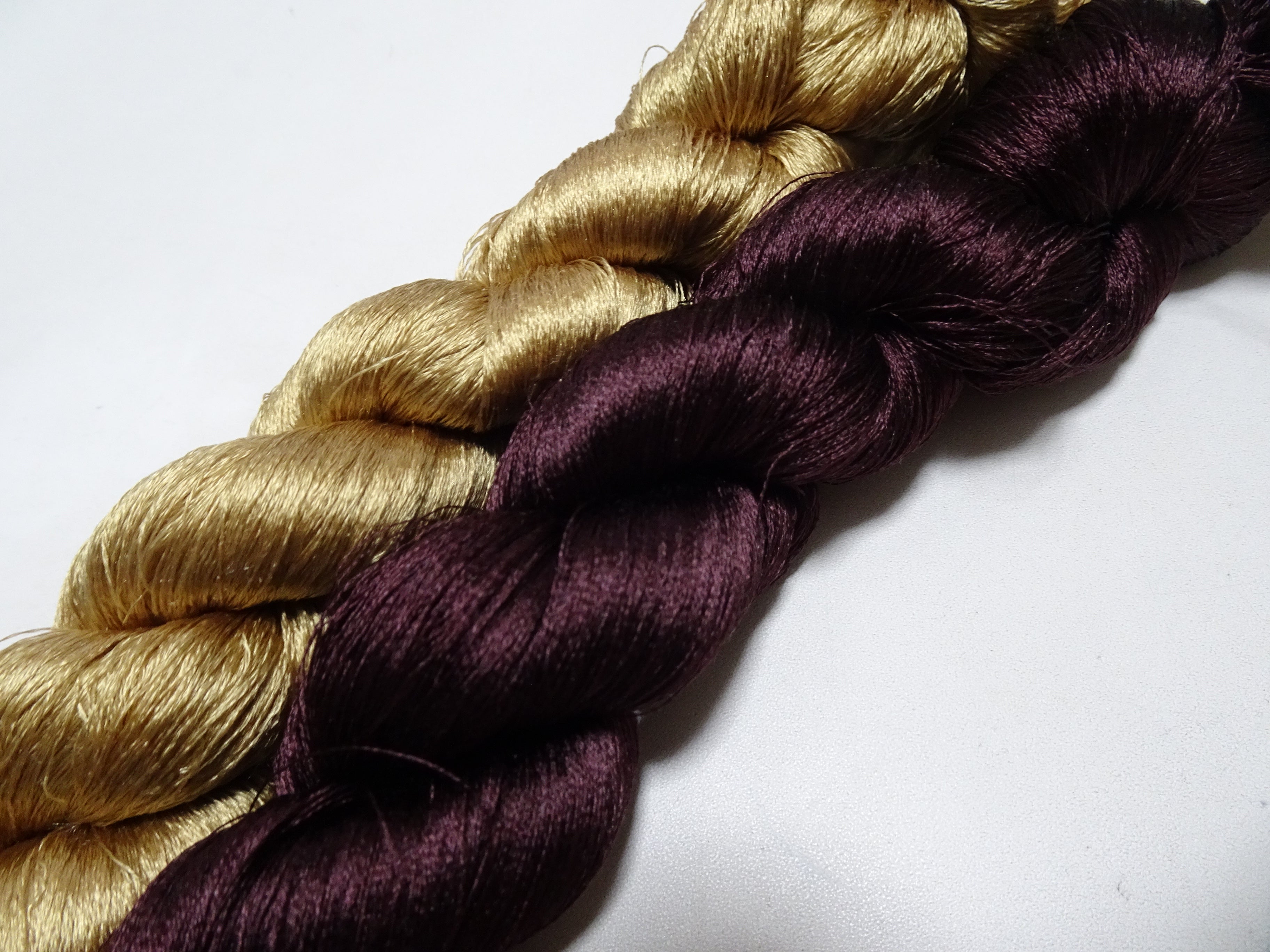 Japanese Vintage Twisted Silk Thread 2sets Embroidery 17407