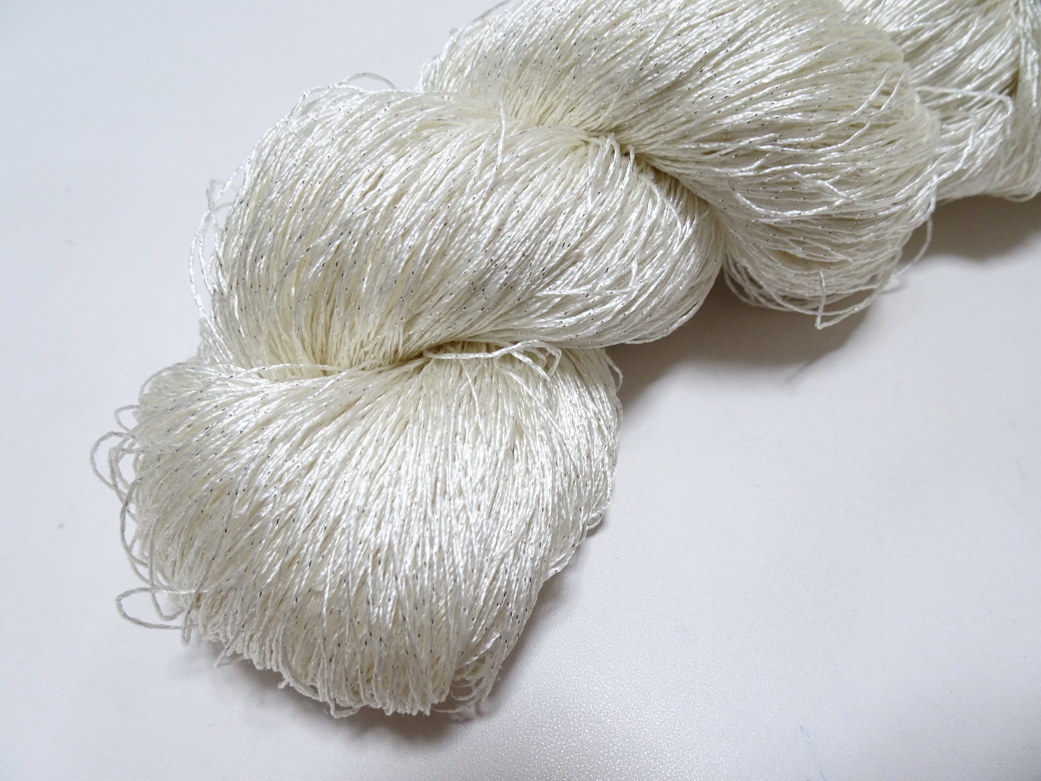 Japanese Vintage High Class Rare Silk Thread Mixture of Silver embroidery 14671