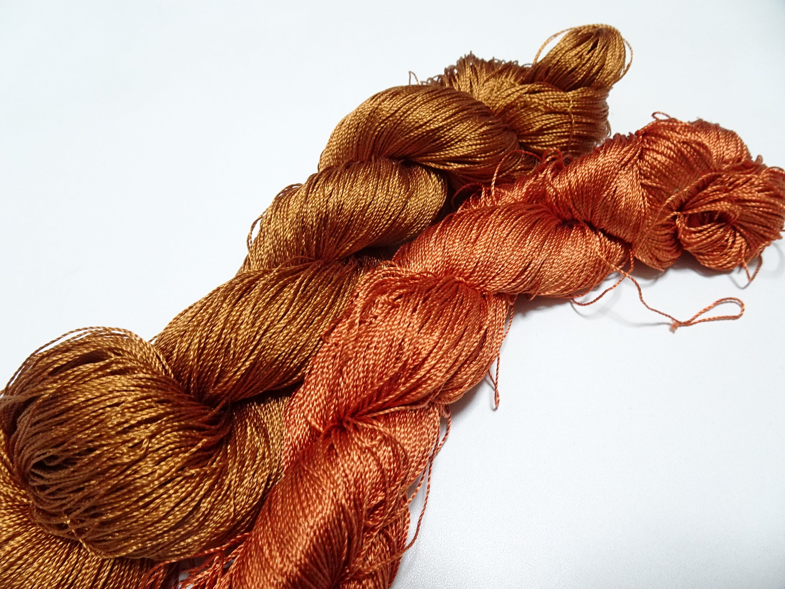 Japanese Vintage Strong Twisted Silk Thread 2sets Embroidery & Weaving 14505