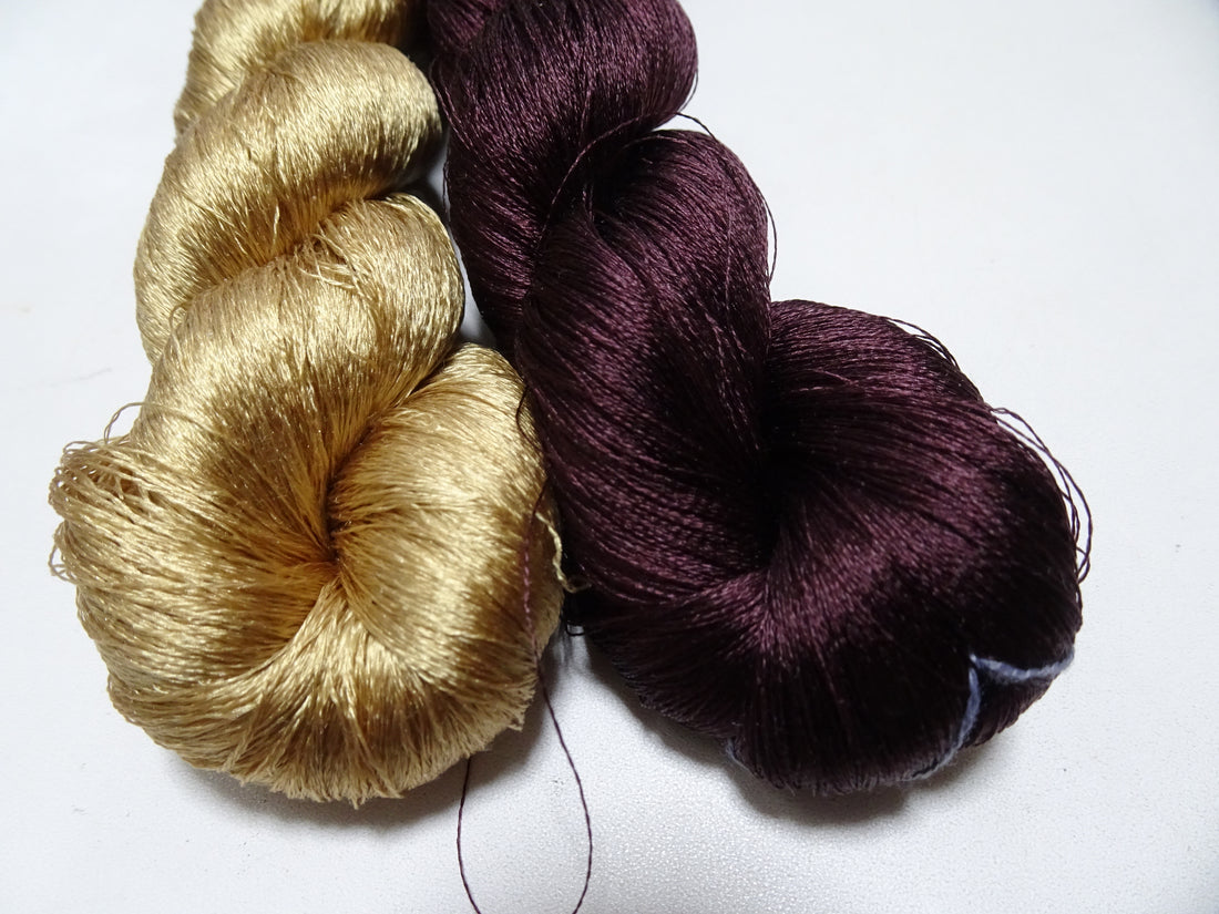 Japanese Vintage Twisted Silk Thread 2sets Embroidery 17407