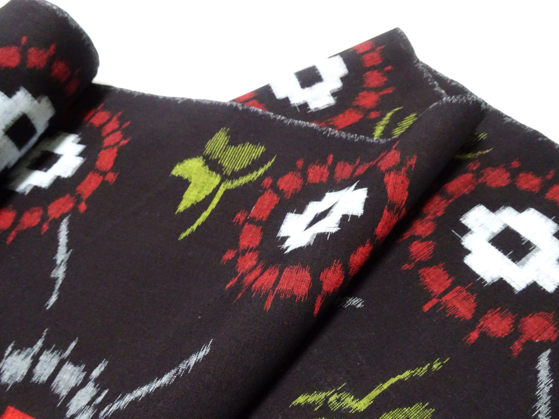 Japanese Vintage Cotton Bolts Kurume Kasuri  115172