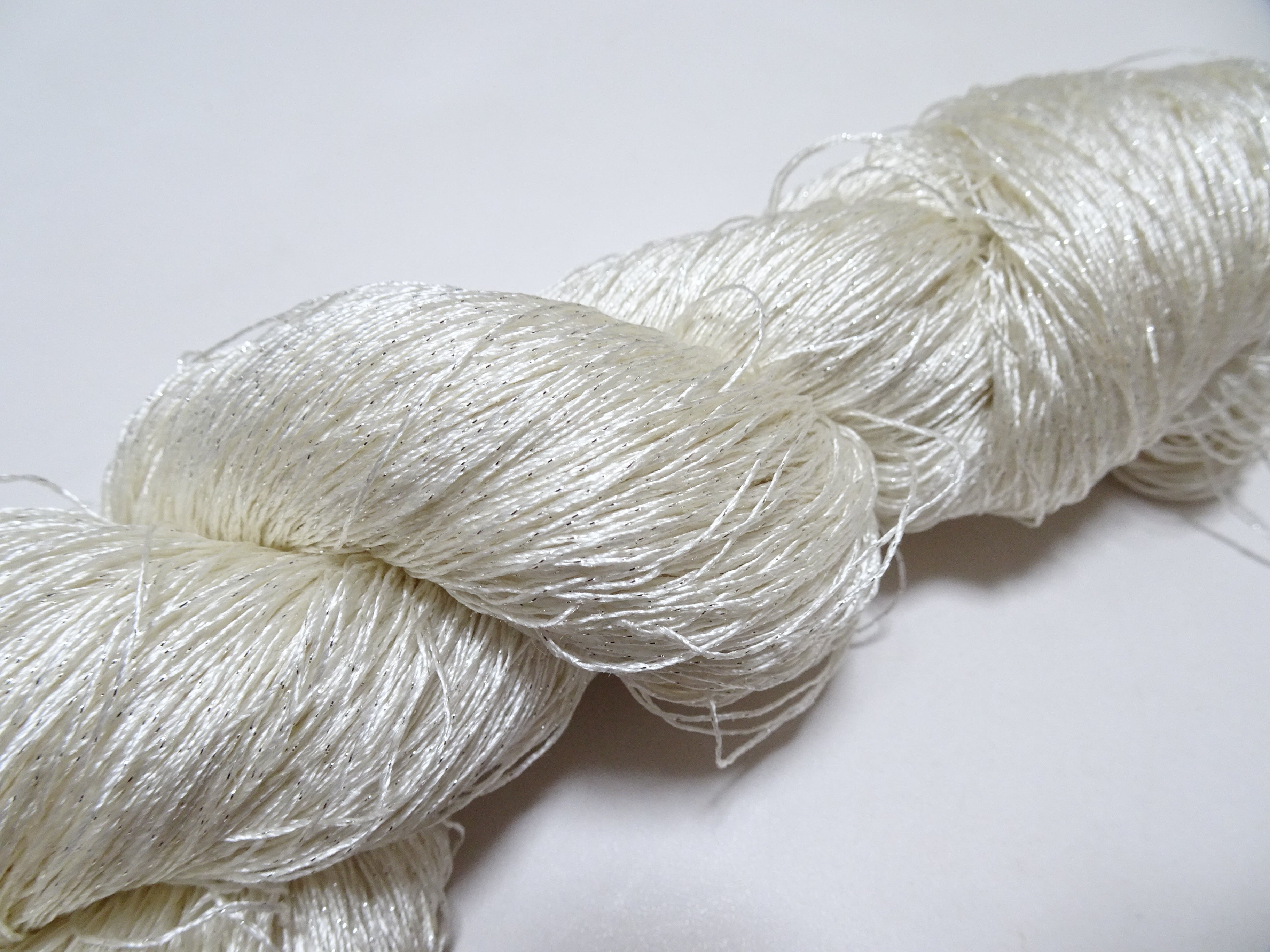 Japanese Vintage High Class Rare Silk Thread Mixture of Silver embroidery 14671