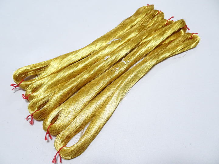 Special price!! Japanese Vintage Superb Gold Leaf Thread 5sets embroidery 5000M  0.16mm 17089