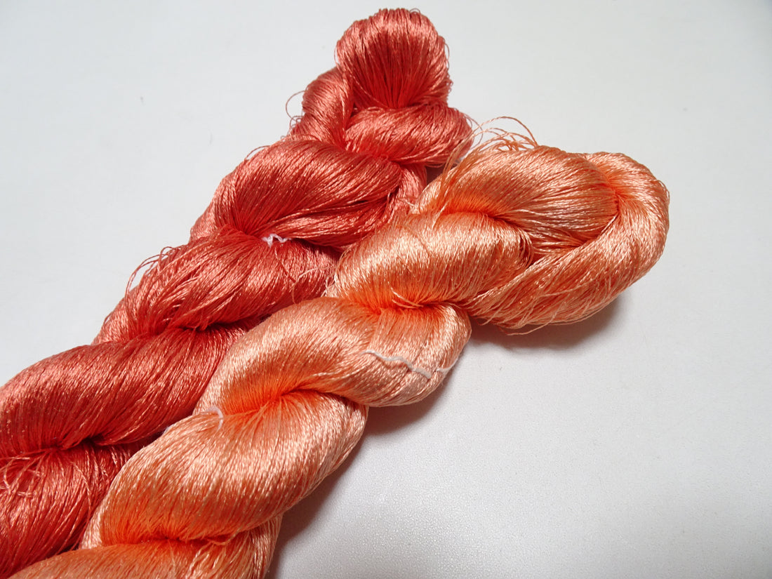 Japanese Vintage Twisted Silk Thread 2sets Embroidery 17408