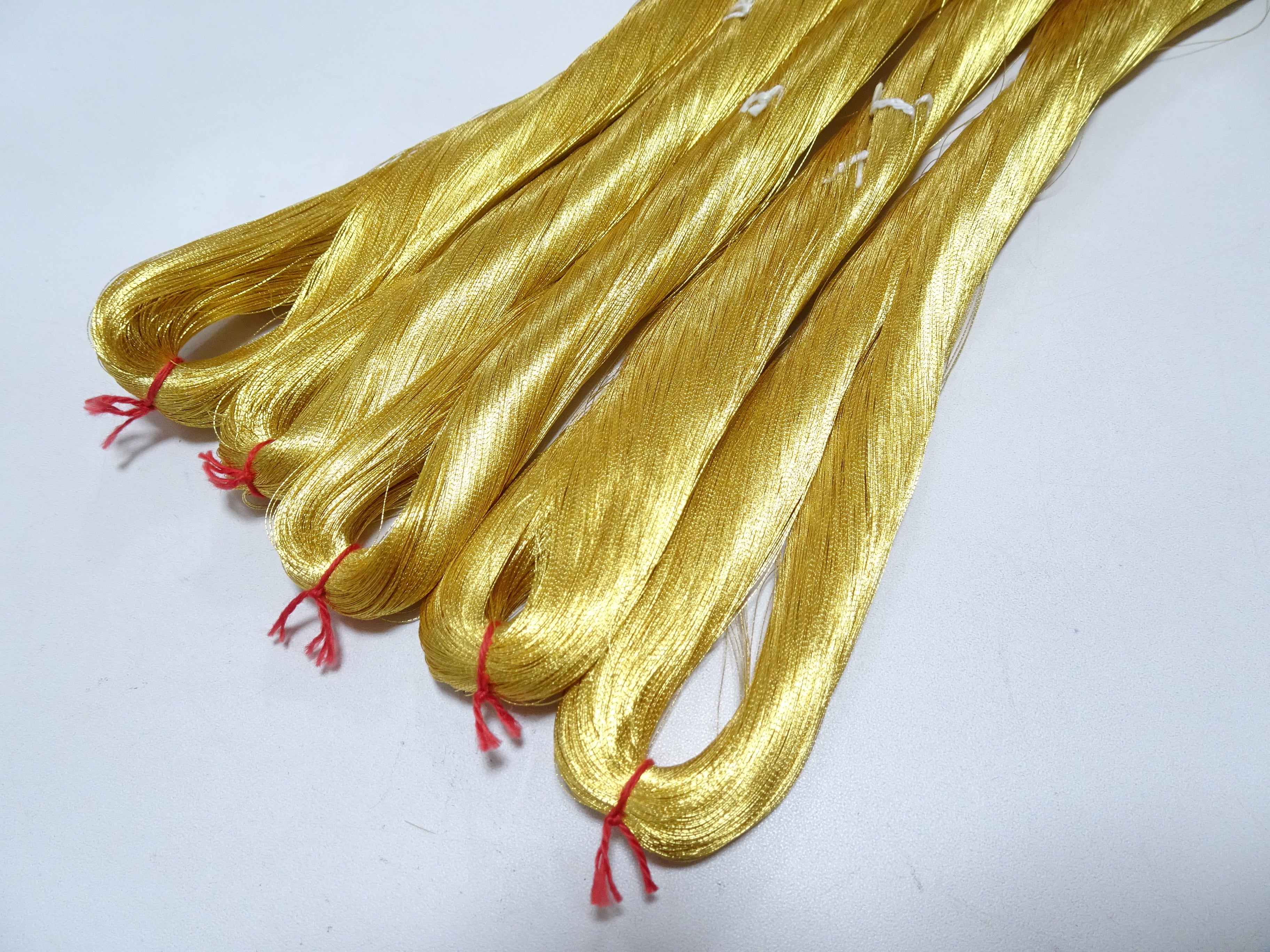Special price!! Japanese Vintage Superb Gold Leaf Thread 5sets embroidery 5000M  0.16mm 17089