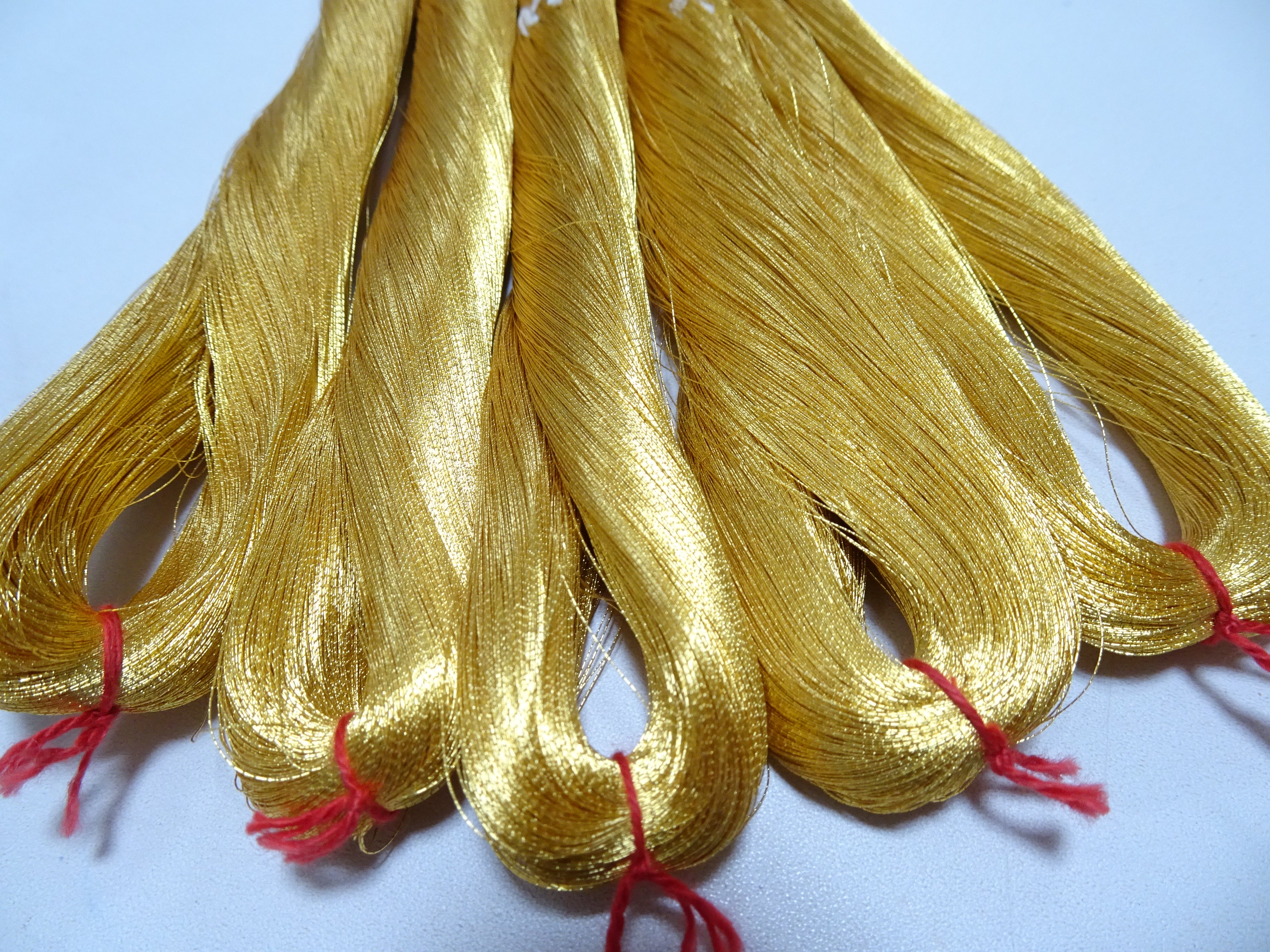 Special price!! Japanese Vintage Superb Gold Leaf Thread 5sets embroidery 5000M  0.16mm 17089
