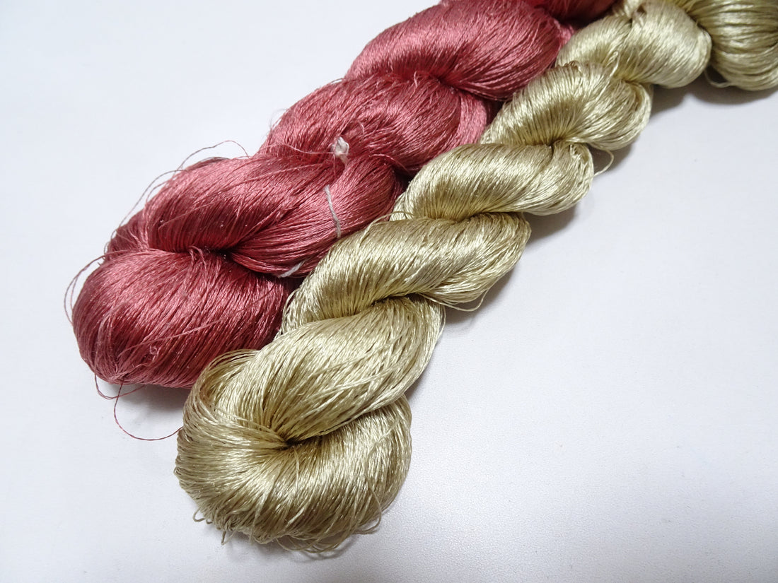 Japanese Vintage Twisted Silk Thread 2sets Embroidery 17409