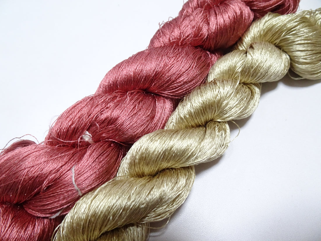 Japanese Vintage Twisted Silk Thread 2sets Embroidery 17409