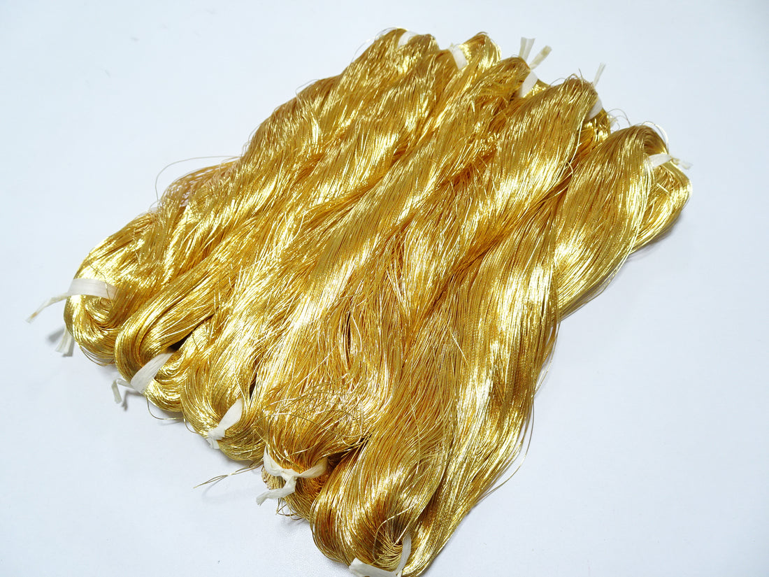 Super Special price!Japanese vintage gold leaf thread 405 5sets embroidery 5000M 0.35mm
