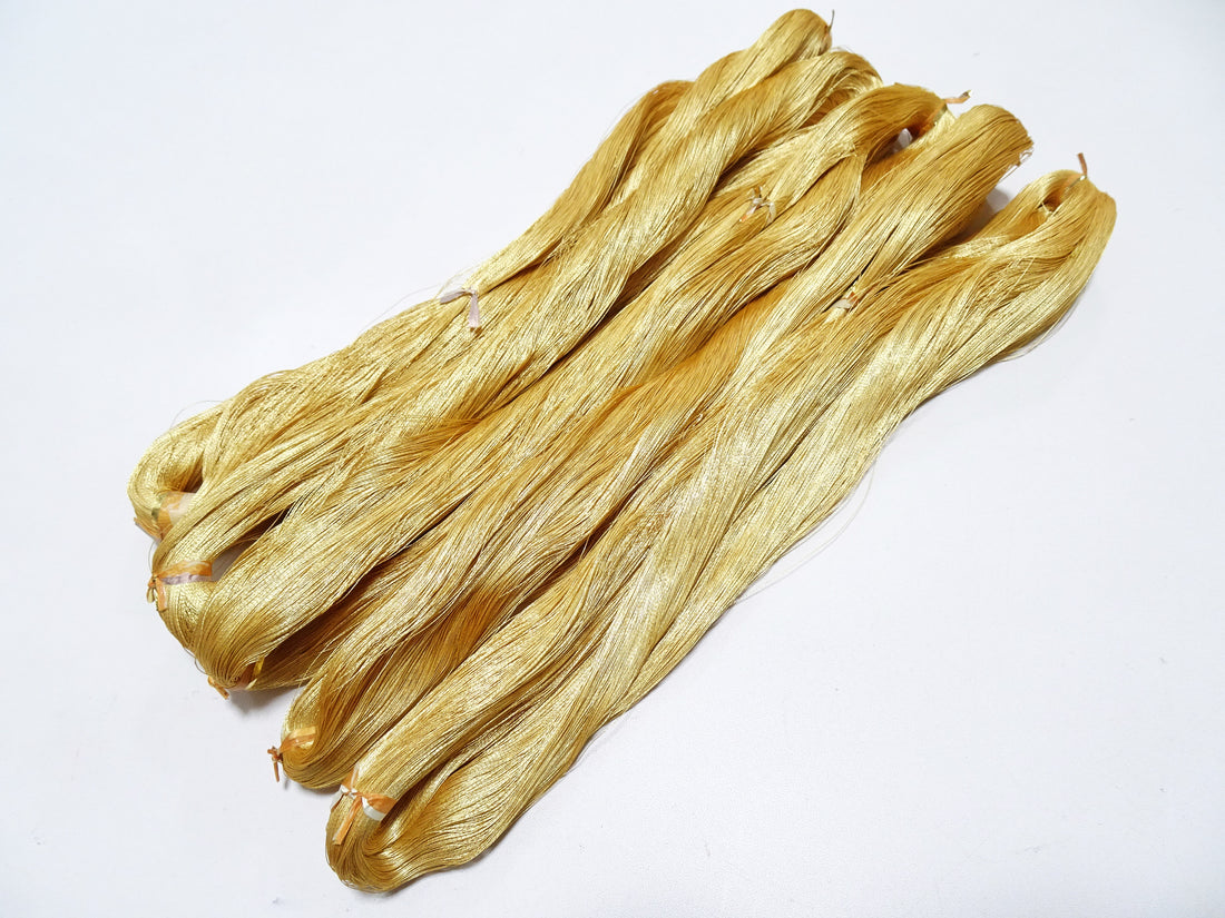 Special price!! Japanese Vintage Superb Gold Leaf Thread 5sets embroidery 5000M  0.16mm 17091