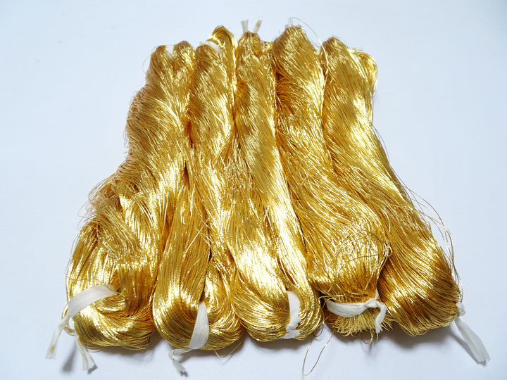 Super Special price!Japanese vintage gold leaf thread 405 5sets embroidery 5000M 0.35mm