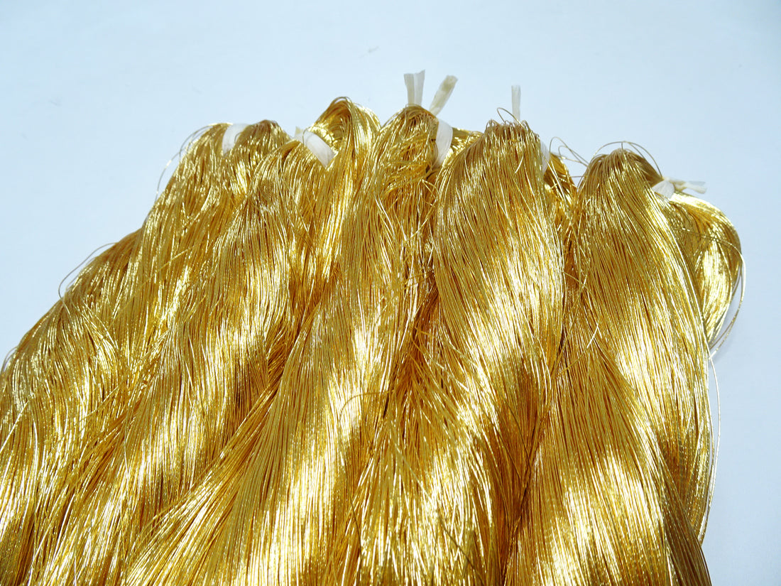 Super Special price!Japanese vintage gold leaf thread 405 5sets embroidery 5000M 0.35mm