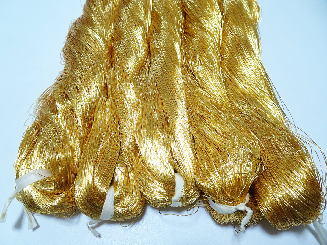 Super Special price!Japanese vintage gold leaf thread 405 5sets embroidery 5000M 0.35mm