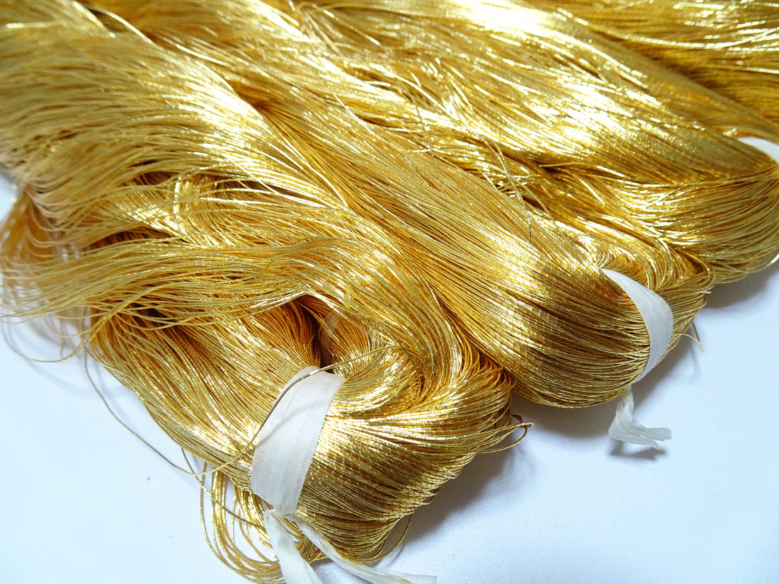 Super Special price!Japanese vintage gold leaf thread 405 5sets embroidery 5000M 0.35mm