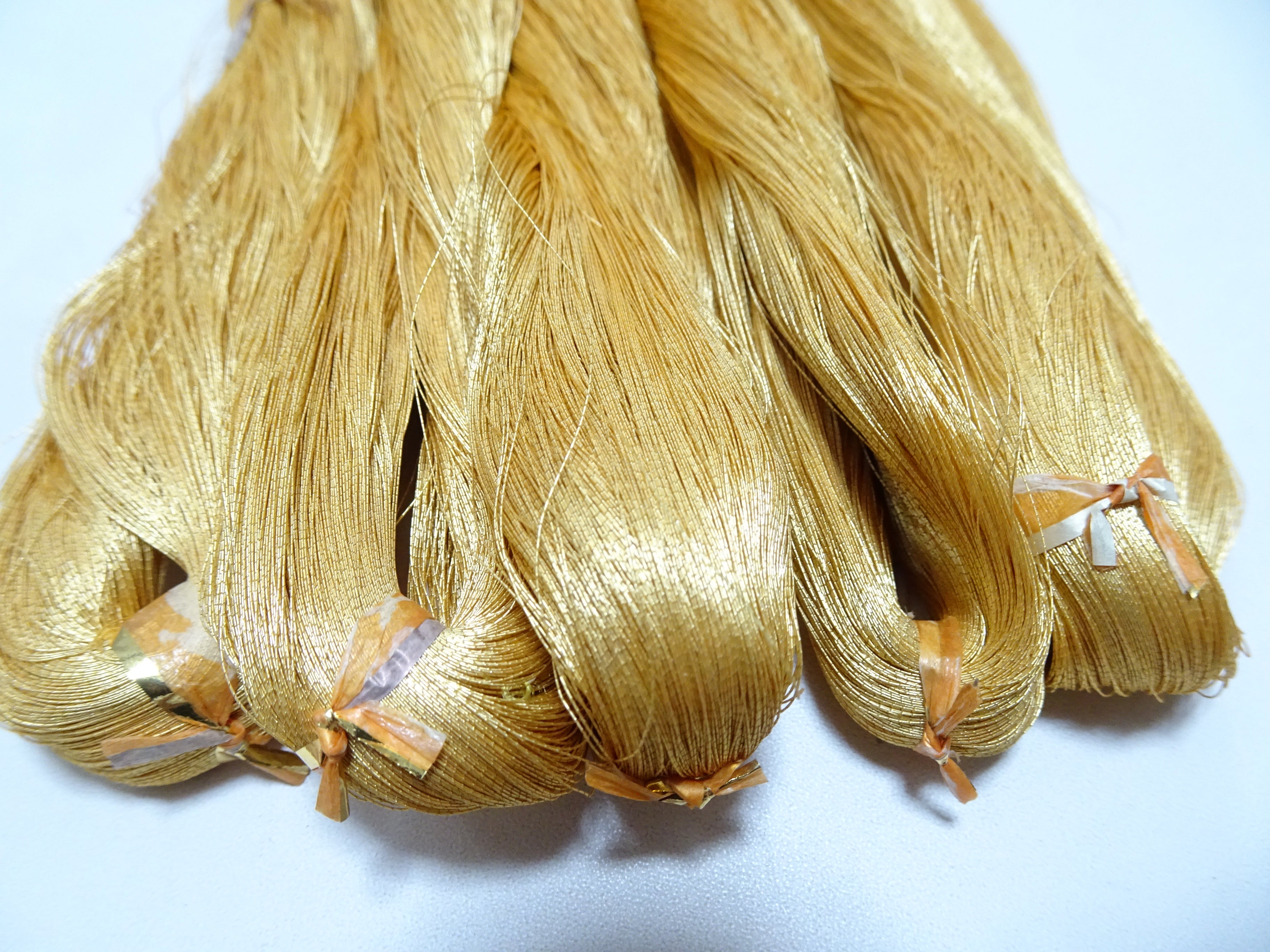 Special price!! Japanese Vintage Superb Gold Leaf Thread 5sets embroidery 5000M  0.16mm 17091
