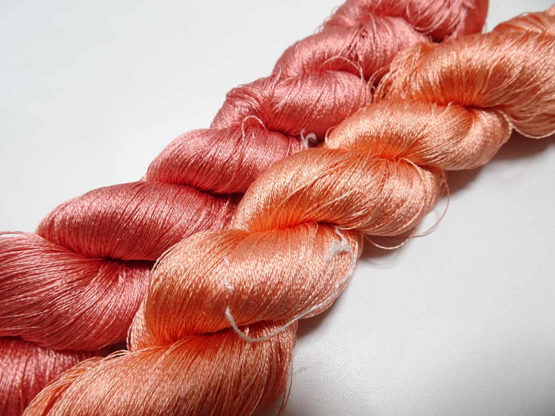 Japanese Vintage Twisted Silk Thread 2sets Embroidery 17411