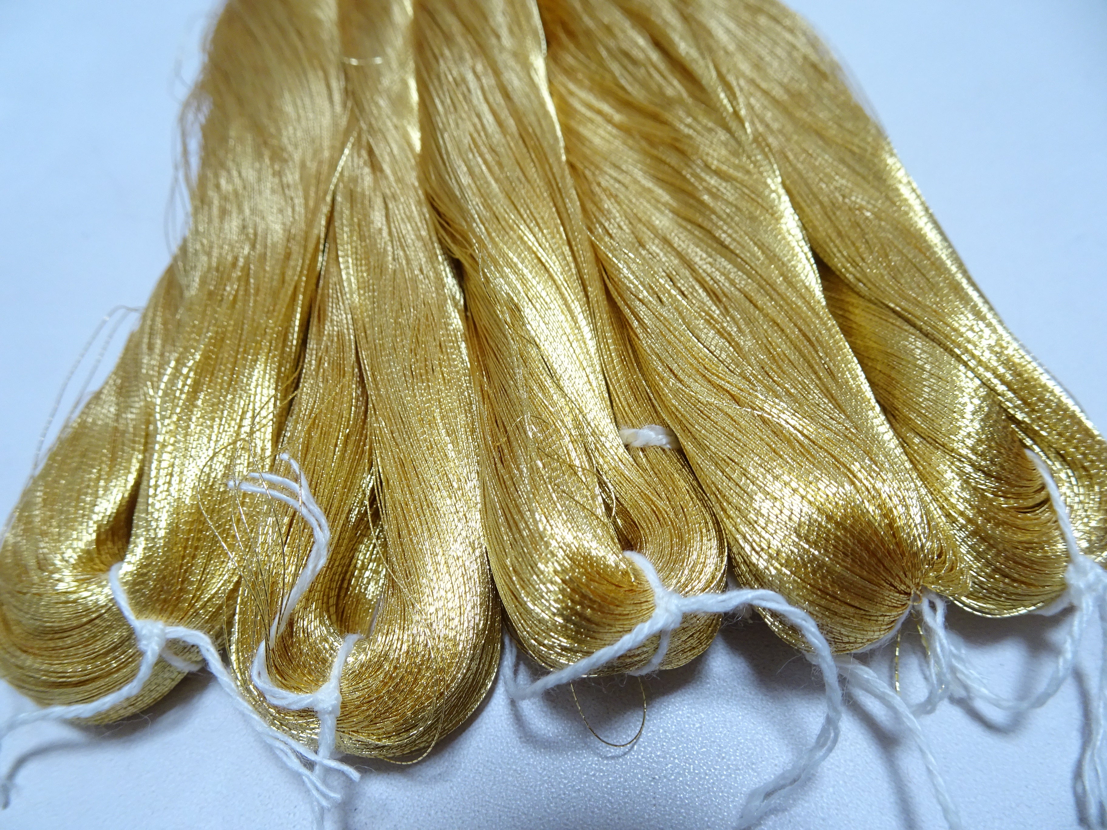 Special price!! Japanese Vintage Superb Gold Leaf Thread 5sets embroidery 5000M  0.16mm 17092