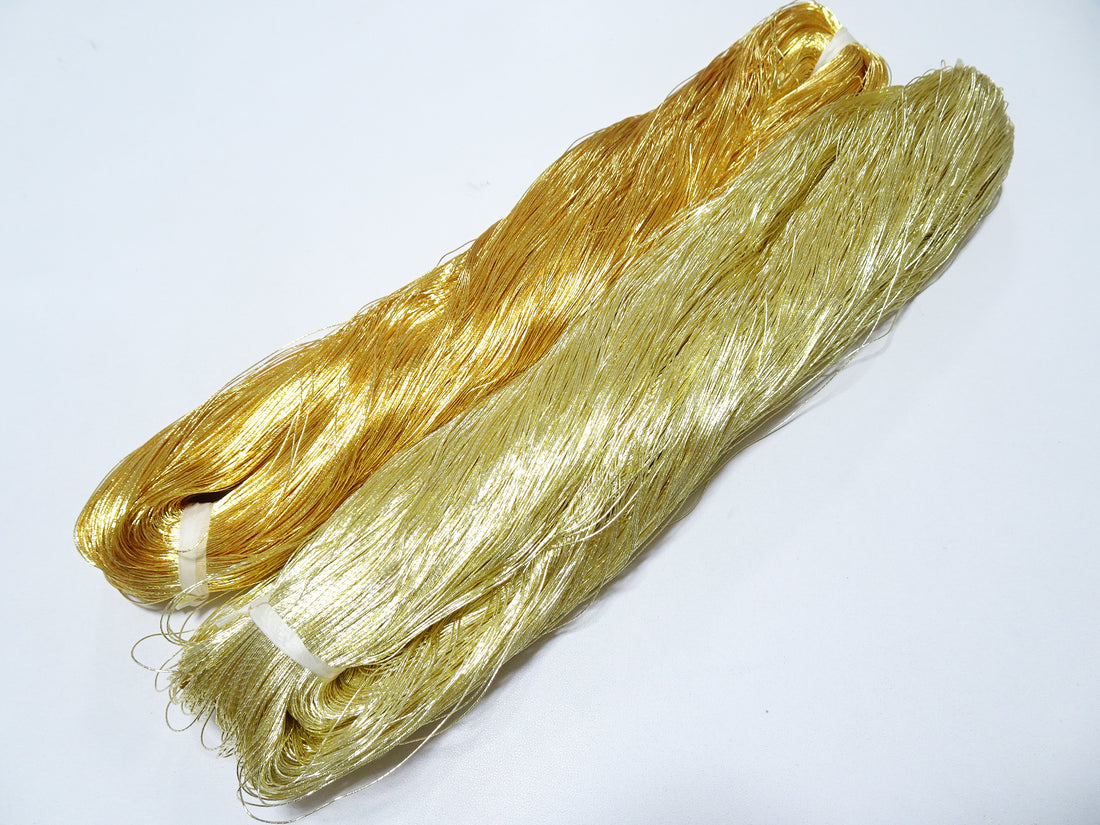 Super Special price!Japanese vintage gold leaf thread 405 & 402 2sets embroidery 2000M 0.35mm
