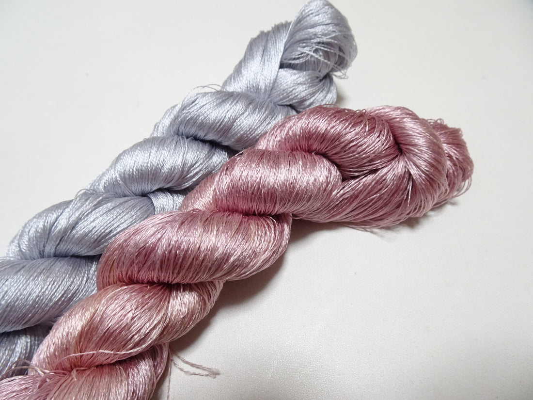 Japanese Vintage Twisted Silk Thread 2sets Embroidery 17412